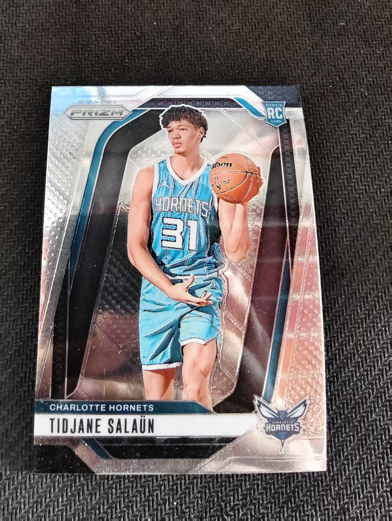 【可合并,不累计】 2024-25 Panini Prizm Tidjane Salaun RC 提贾尼 萨隆 黄蜂 新秀 PZ 不保卡品 介意勿拍 #262