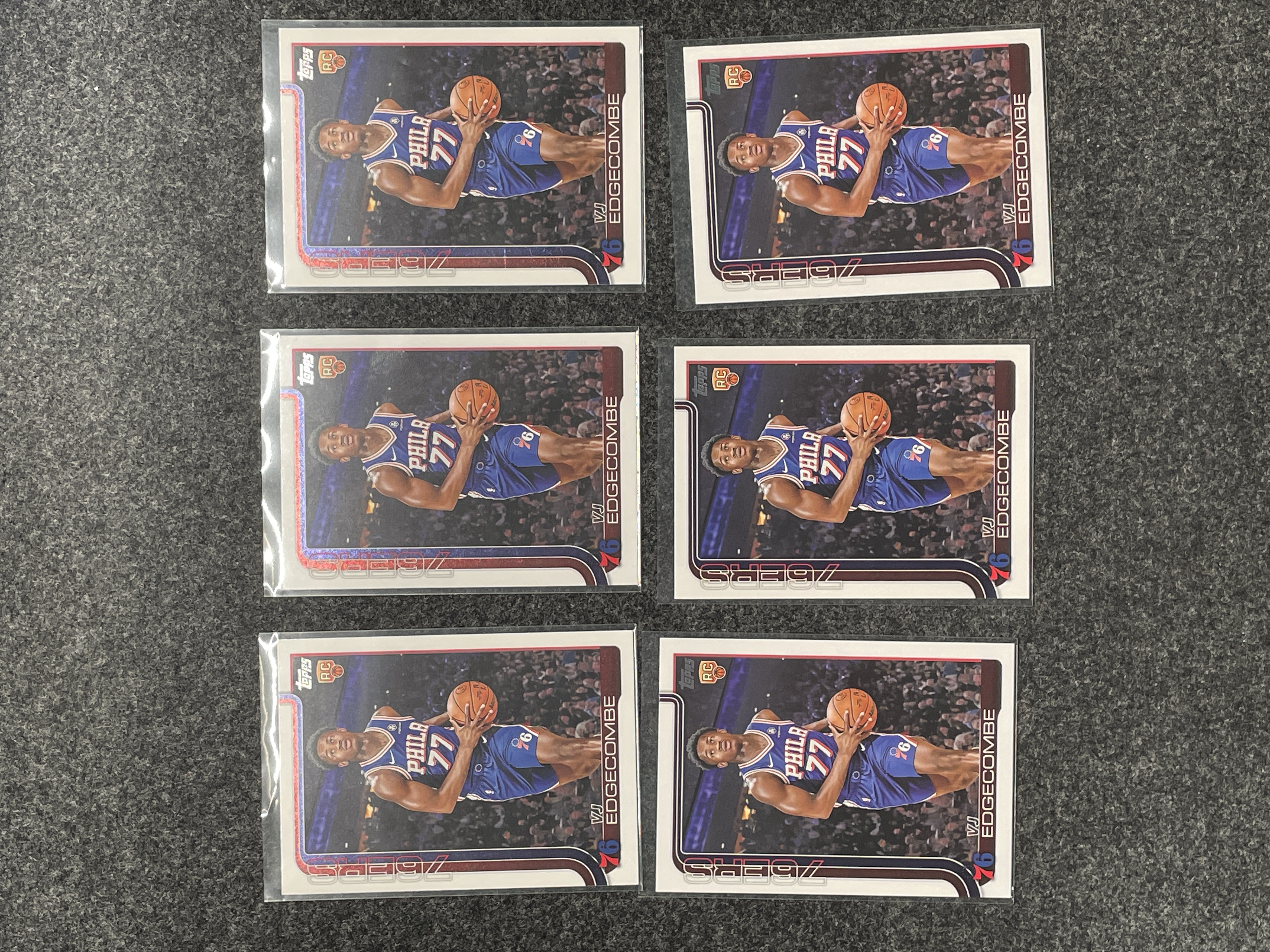 2025 Topps Topps VJ Edgecombe RC #203 VJ埃奇库姆 76人 新秀 正base 6张