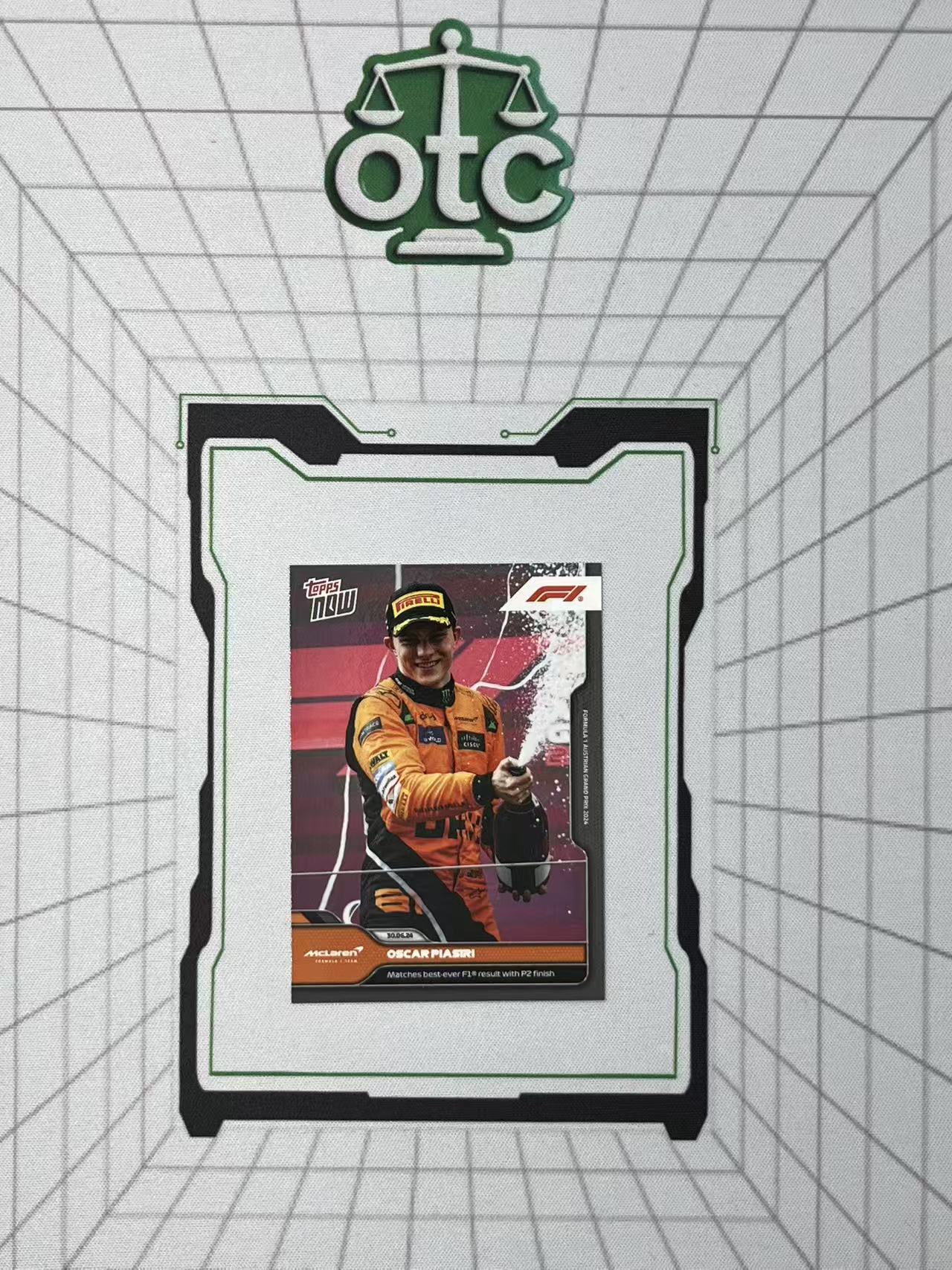 2024 Topps F1 Now Oscar Piastri 【盎司收藏】奥斯卡 皮亚斯特里 奥地利大奖赛 第二名 开香槟 时刻 最佳成绩 迈凯伦 vvww