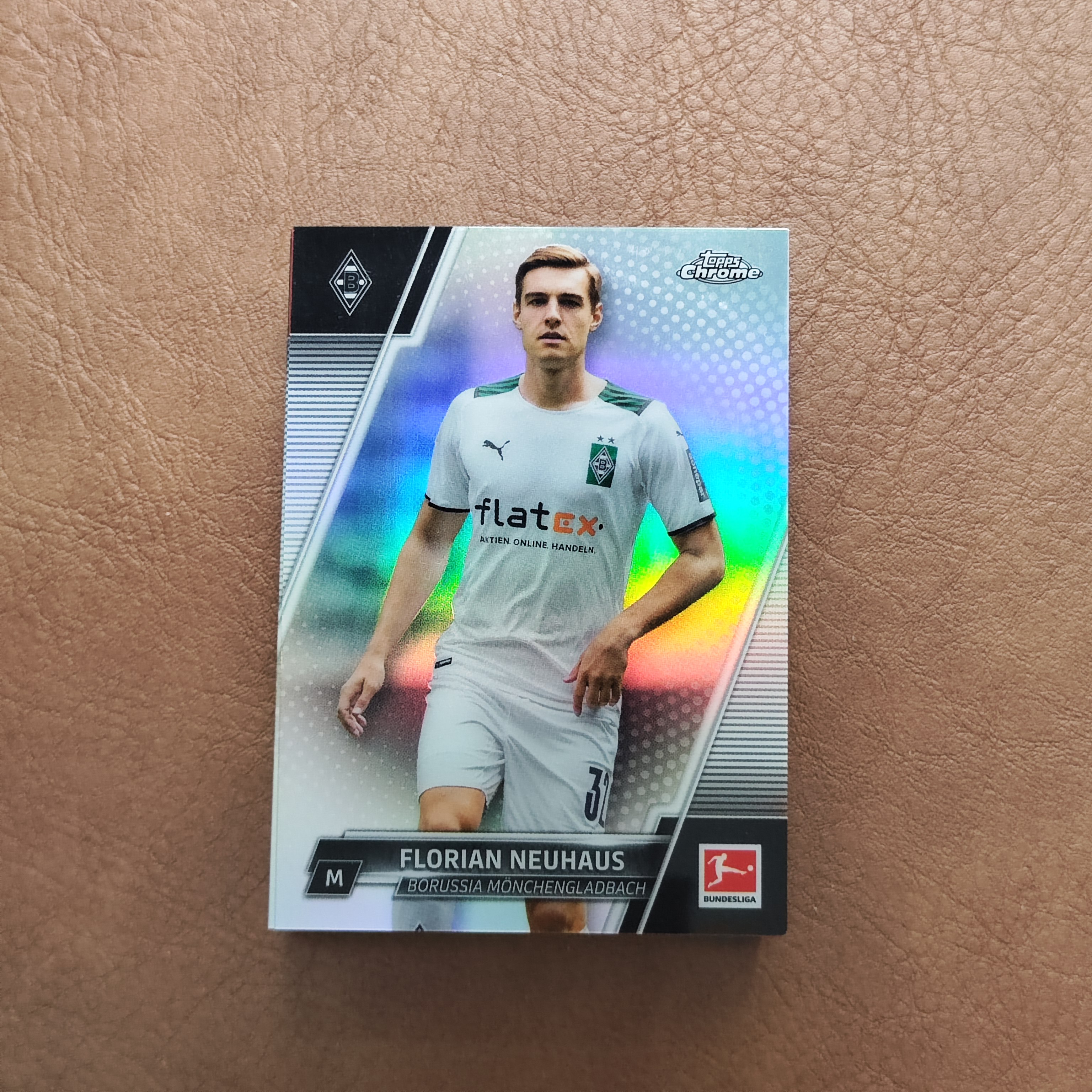 2022 【YM拍卖-代卖/回收】 Topps Chrome 德甲TC Florian Neuhaus 弗洛里安 诺伊豪斯 门兴格拉德巴赫  银折 Y0088