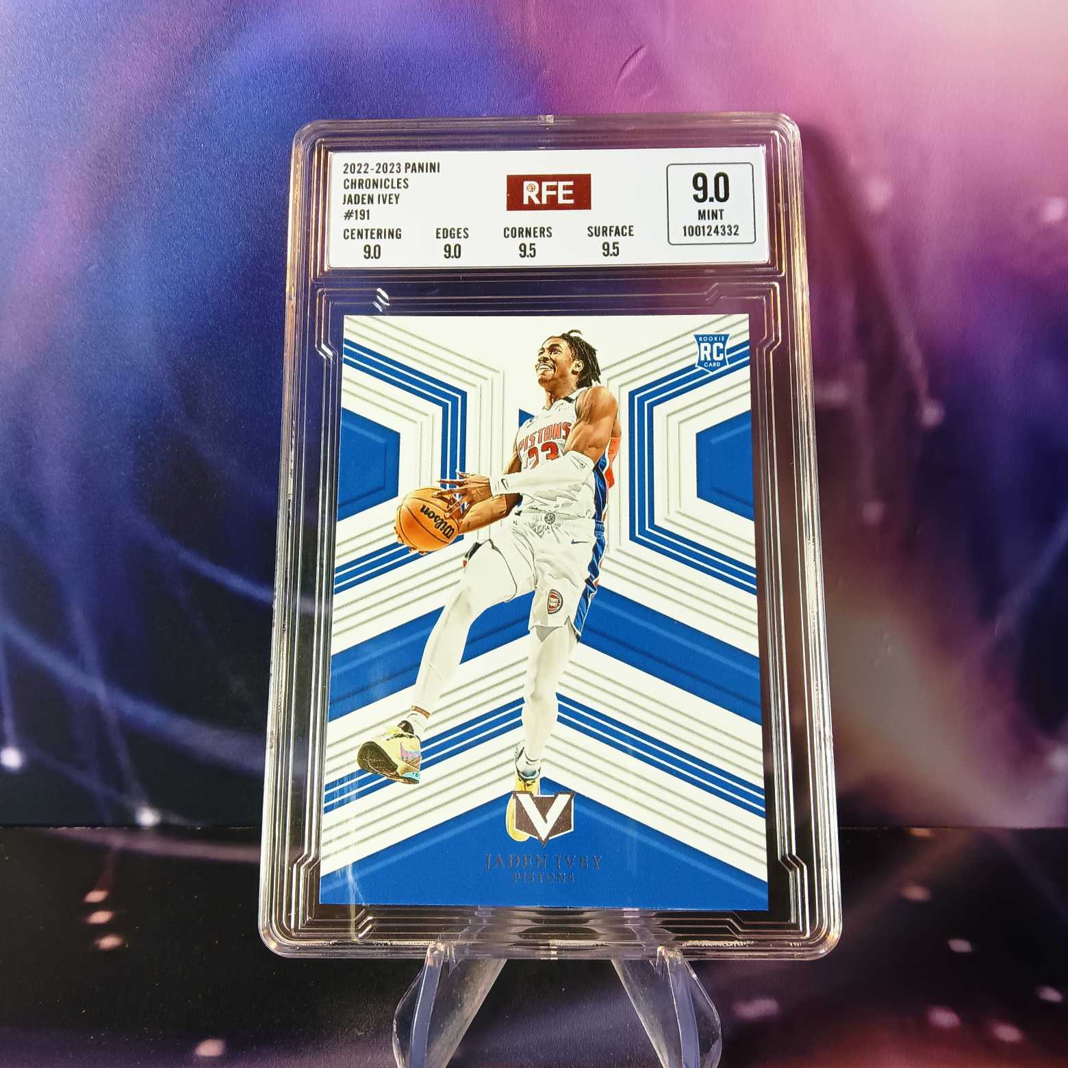 2022-23 Panini Chronicles 杰登艾維 RC 評級卡 活塞 新秀元年 實卡精美稀有 品質保障 投資收藏 掃碼可查詢 多張累計 只收一個郵費【KUROKO】