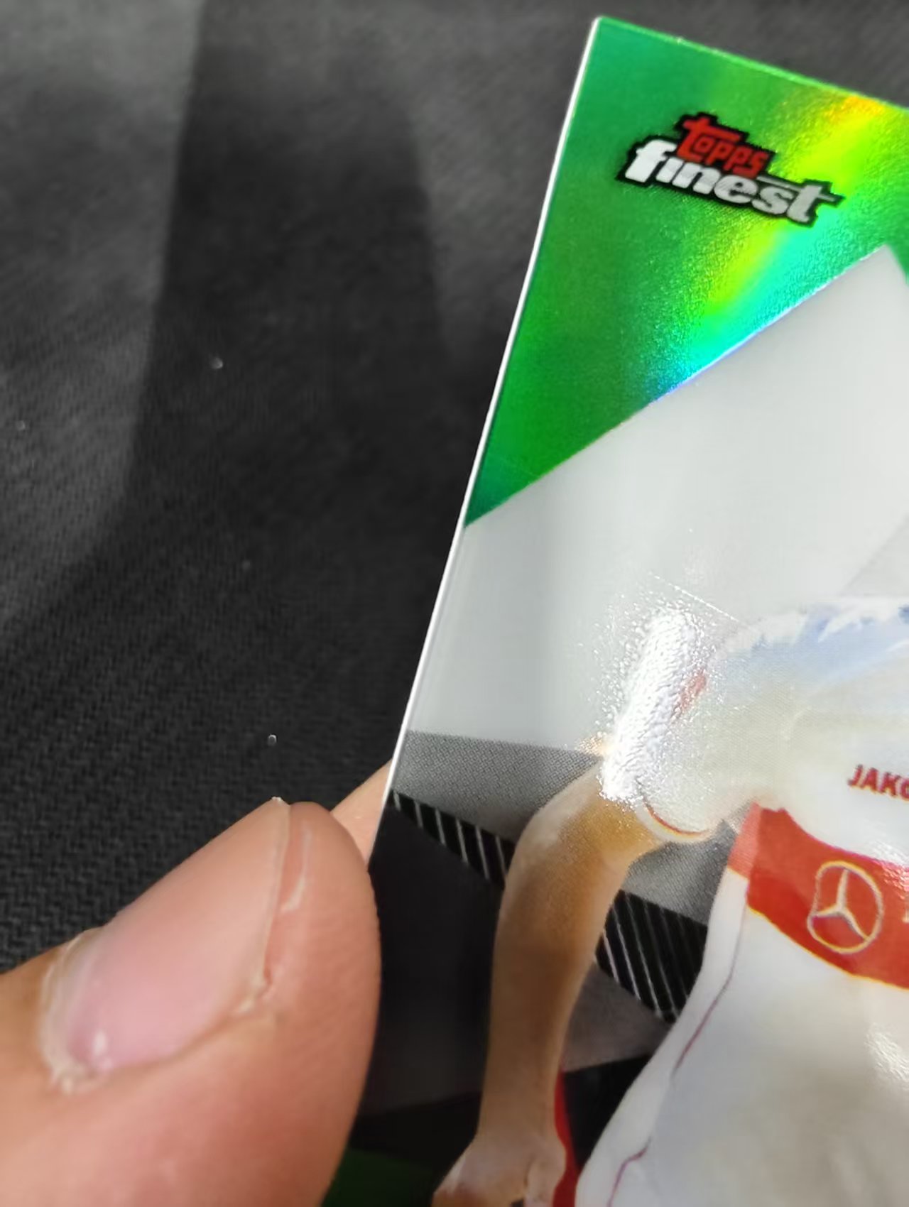 【可合并,不累计】2021 Topps Finest Pascal Stenzel 德甲Finest 斯图加特 斯滕泽尔 99编 绿折 瑕疵如图