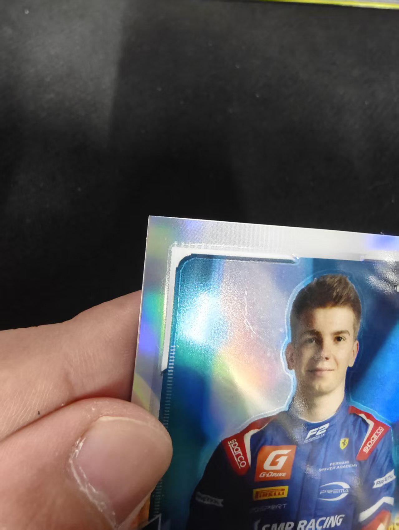 2021 Topps Chrome F1 Robert Shwartzman 罗伯特 施瓦茨曼 银折 划痕 边角瑕疵 #58