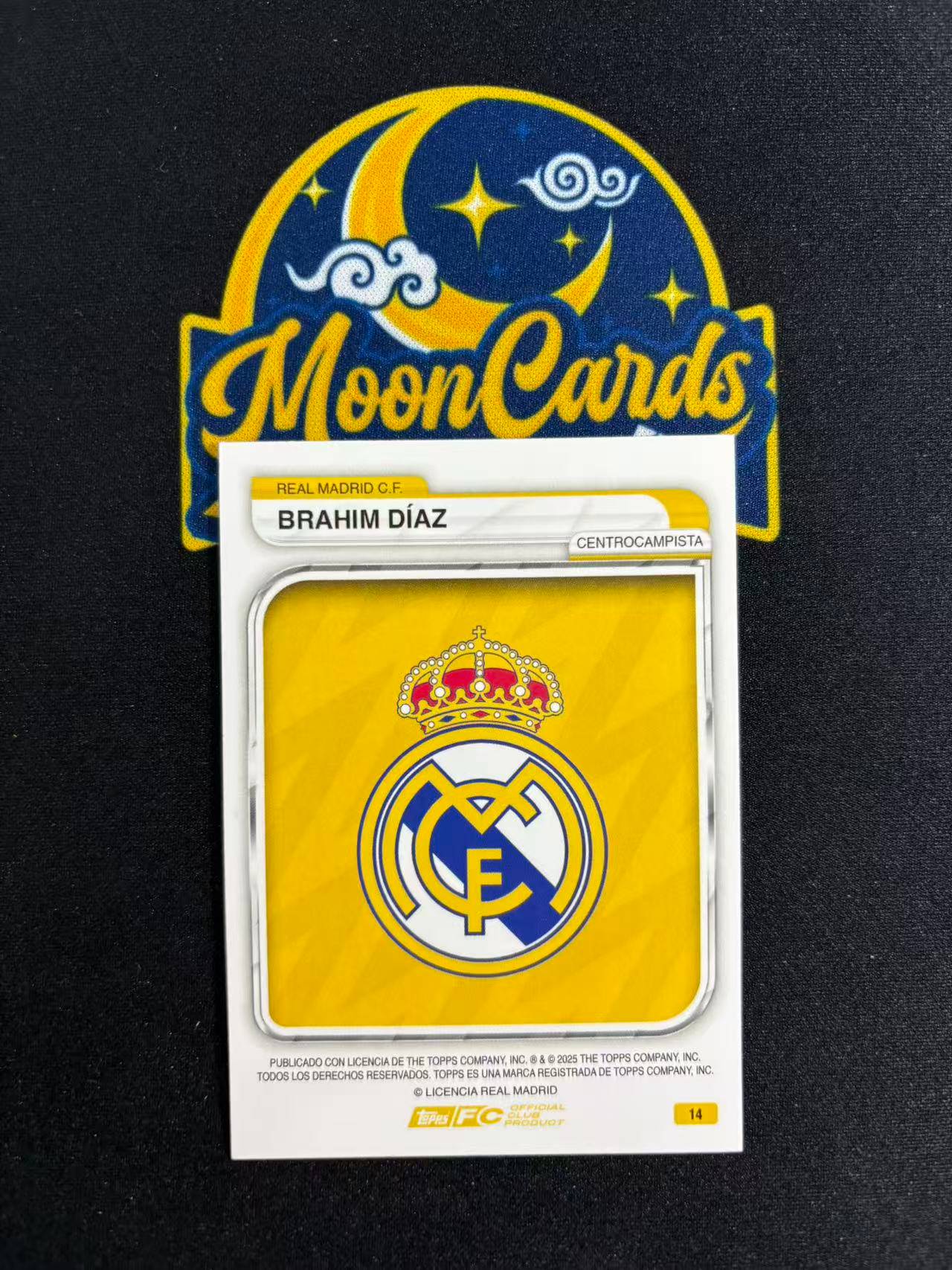 【梦卡拍卖】2025 Topps 皇马铁罐队盒 Brahim Diaz 卜拉欣 迪亚斯 310/399编 #DD# F白