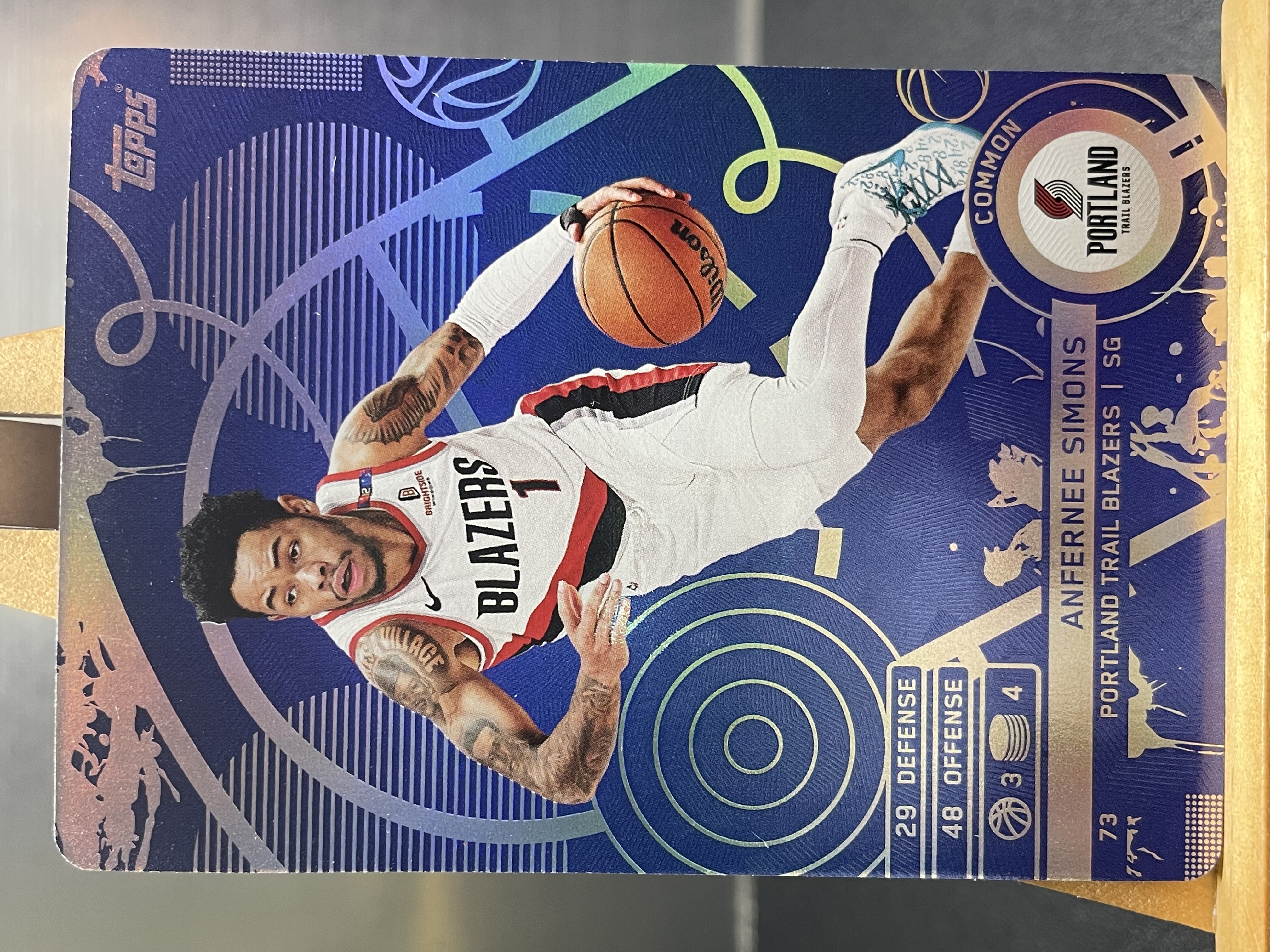 (A12) 2025 TOPPS 折射 安芬尼 西蒙斯 开拓者  近期大热球星  收藏凑套必备 卡品如图 ！！！