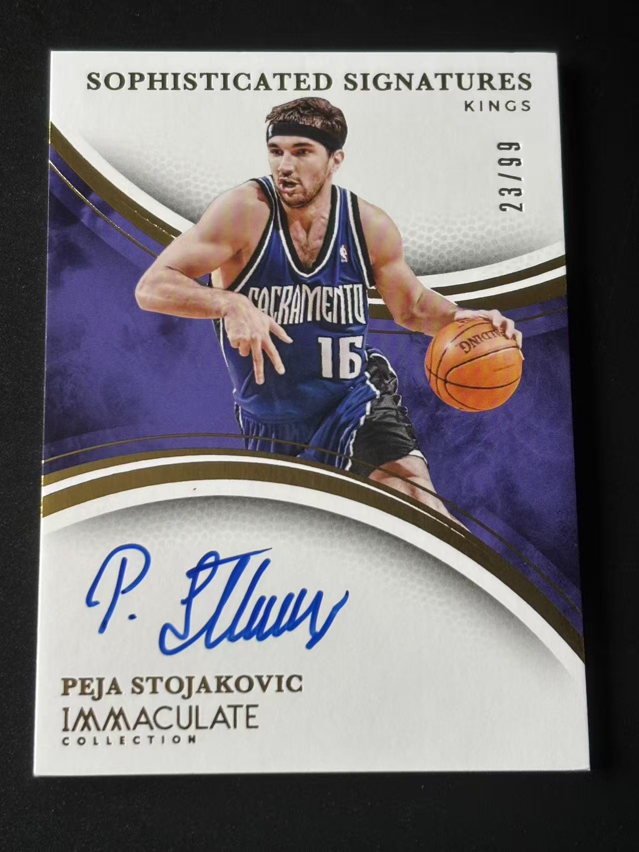 2024-25 Panini Immaculate Collection Peja Stojakovic IMM 爱咪咪 国王 佩贾 斯托贾科维奇 99编 Sophisticated 签字 不累计
