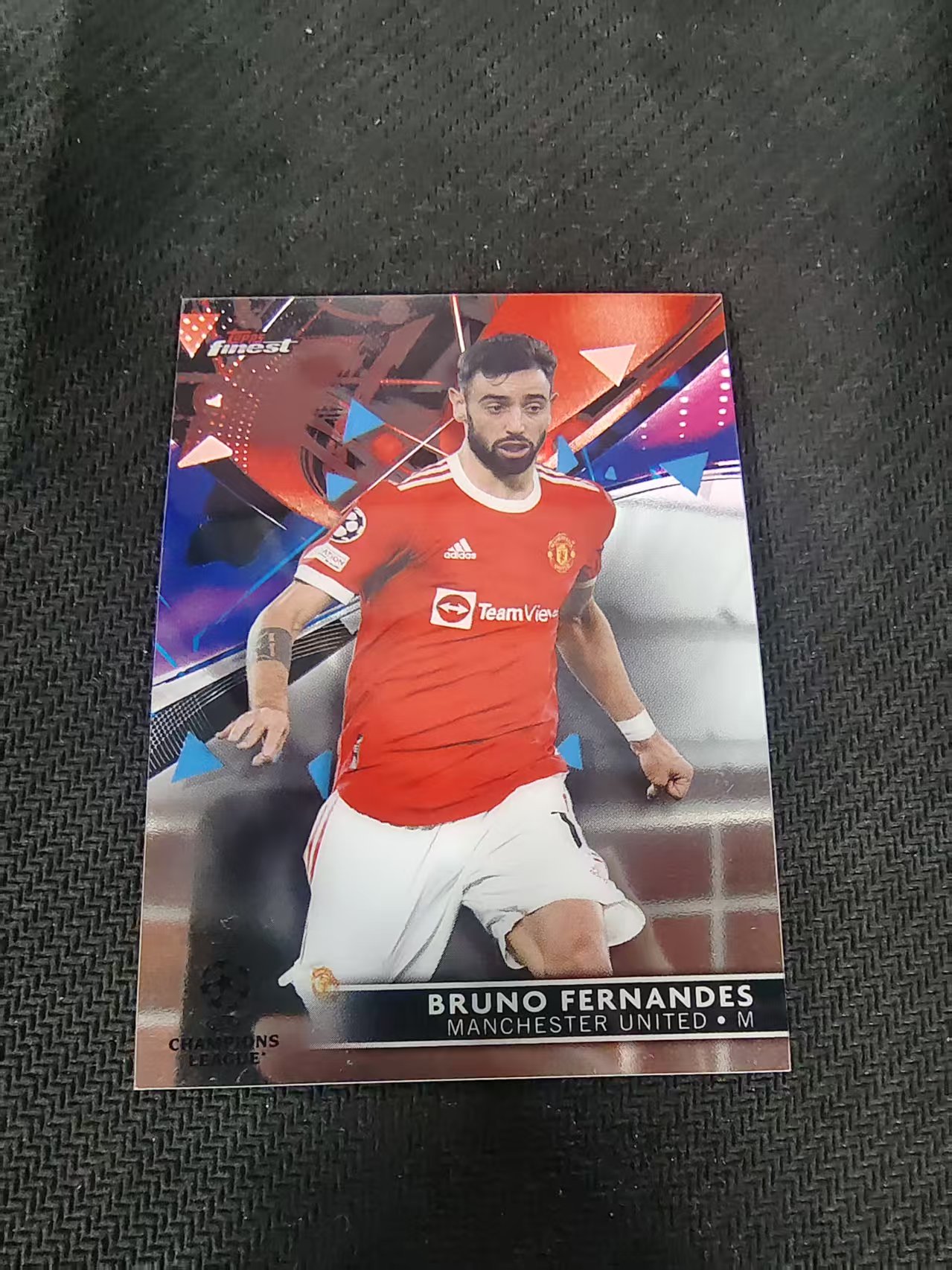 【可合并，不累计】2022 Topps Finest Bruno Fernandes 欧冠 曼联 B费 布鲁诺 费尔南德斯 划痕 边角瑕疵 #66