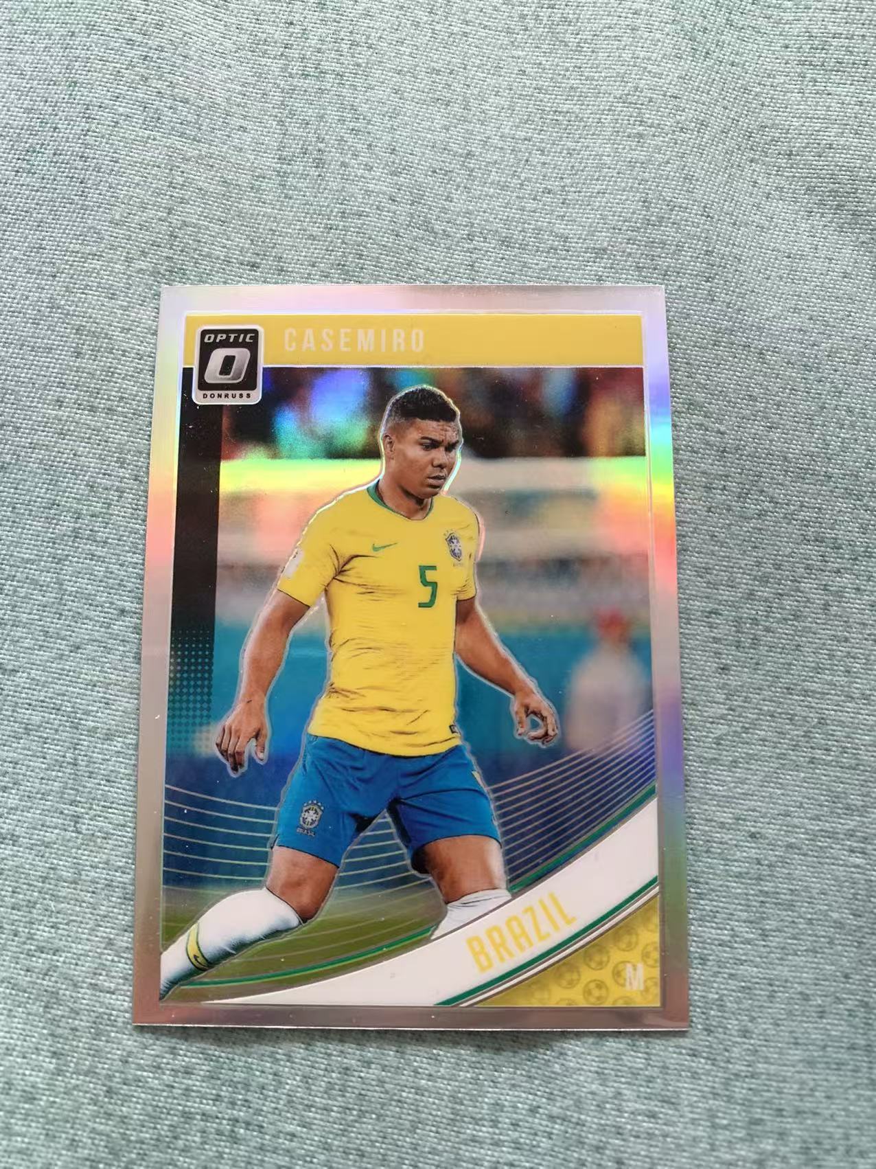 2018-19 Panini Donruss 杜蕾斯 卡塞米罗 Casemiro 巴西 曼联 银折 折射 卡品如图