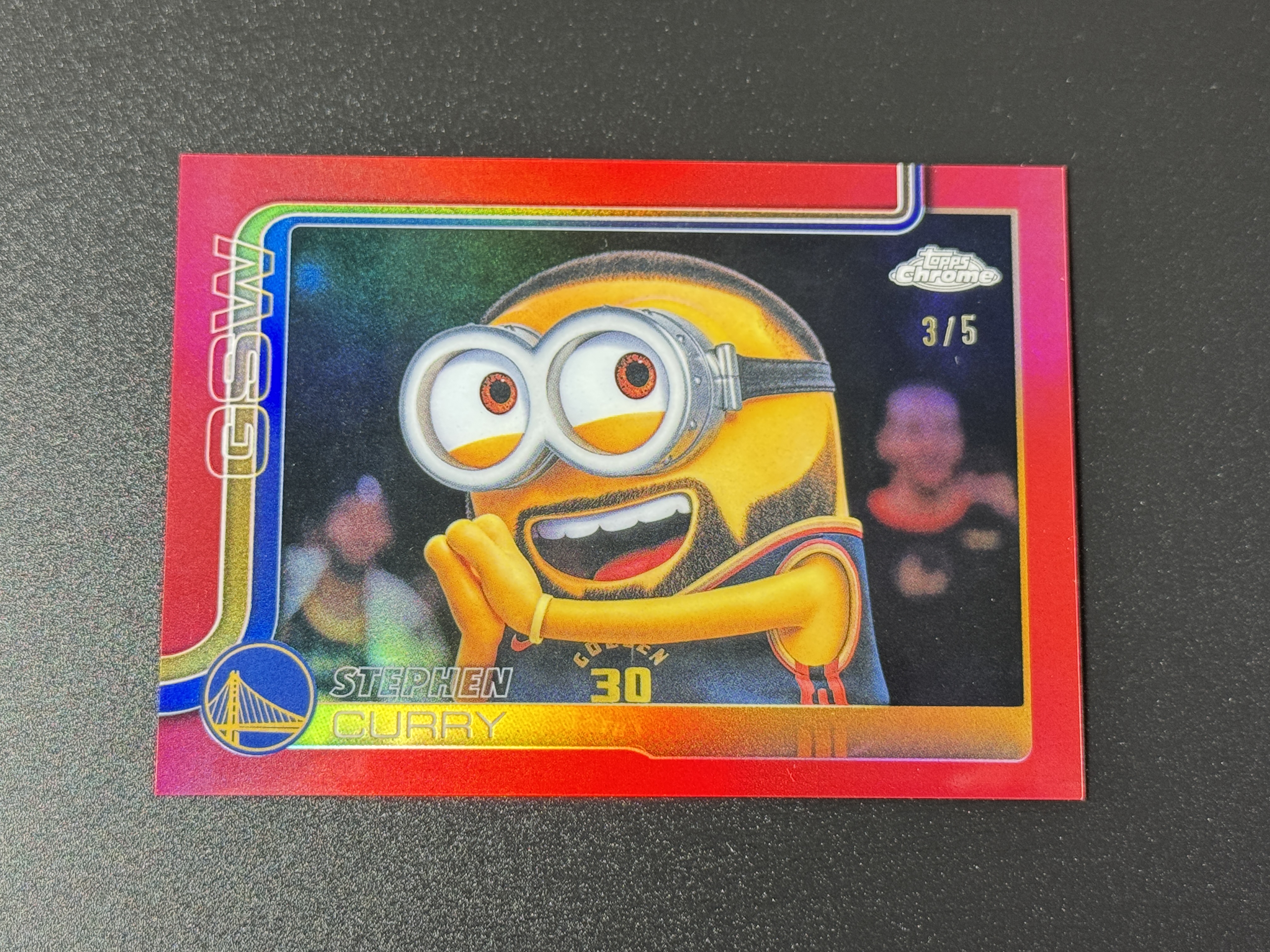 【喷子拍卖】2025-26 TC update Stephen Curry 金州勇士 斯蒂芬 库里 超大比例 小黄人 MinionFractor 超级sp 5编 红折 最经典晚安选图 系列大hit卡 refractors 轻印看图 红星