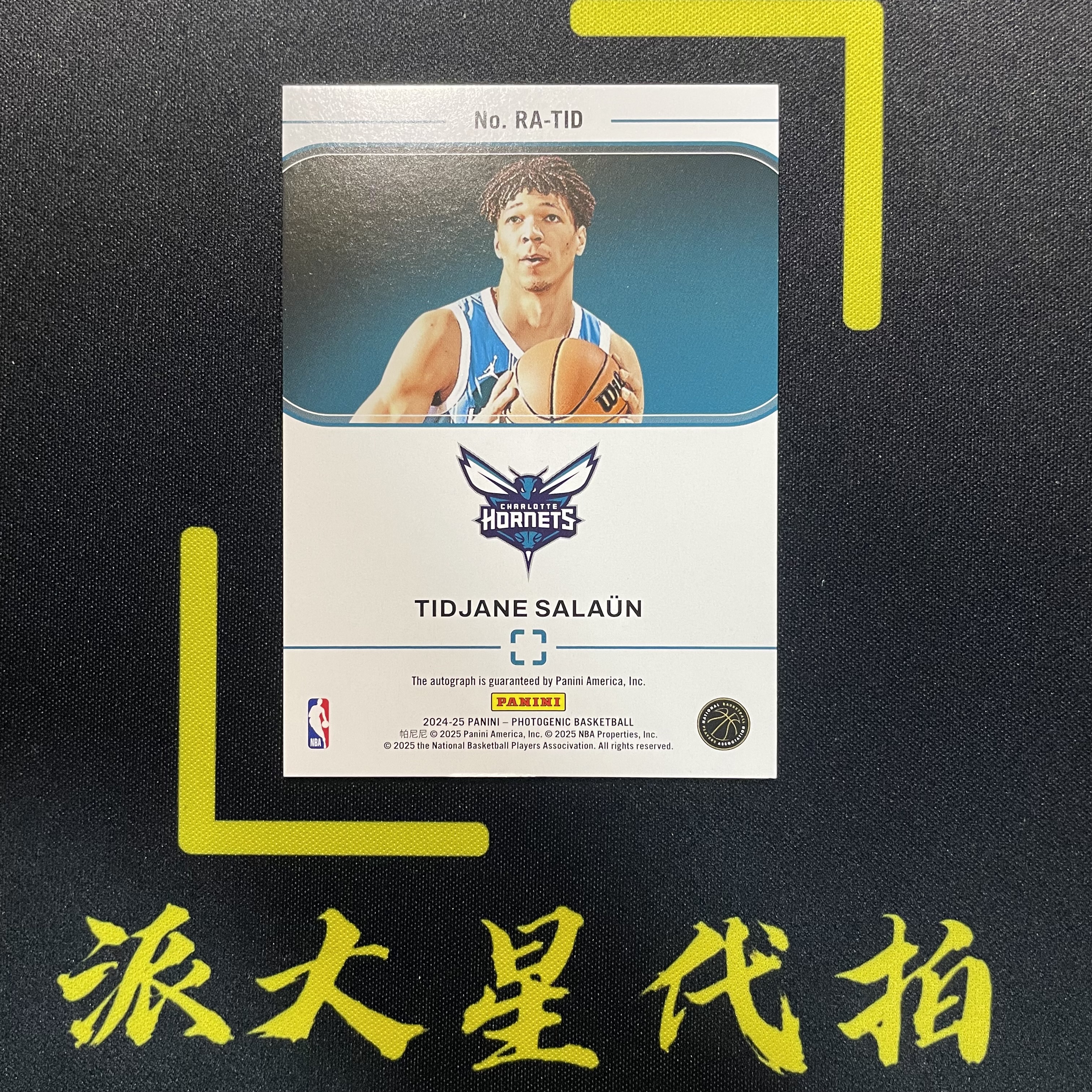 【派大星球星卡代拍】2024-25 PANINI PHOTOGENIC 萨隆 新秀 上镜 10/10编 尾编 金折 签字 新秀签 黄蜂 TIDJANE SALAÚN#1111#乐乐