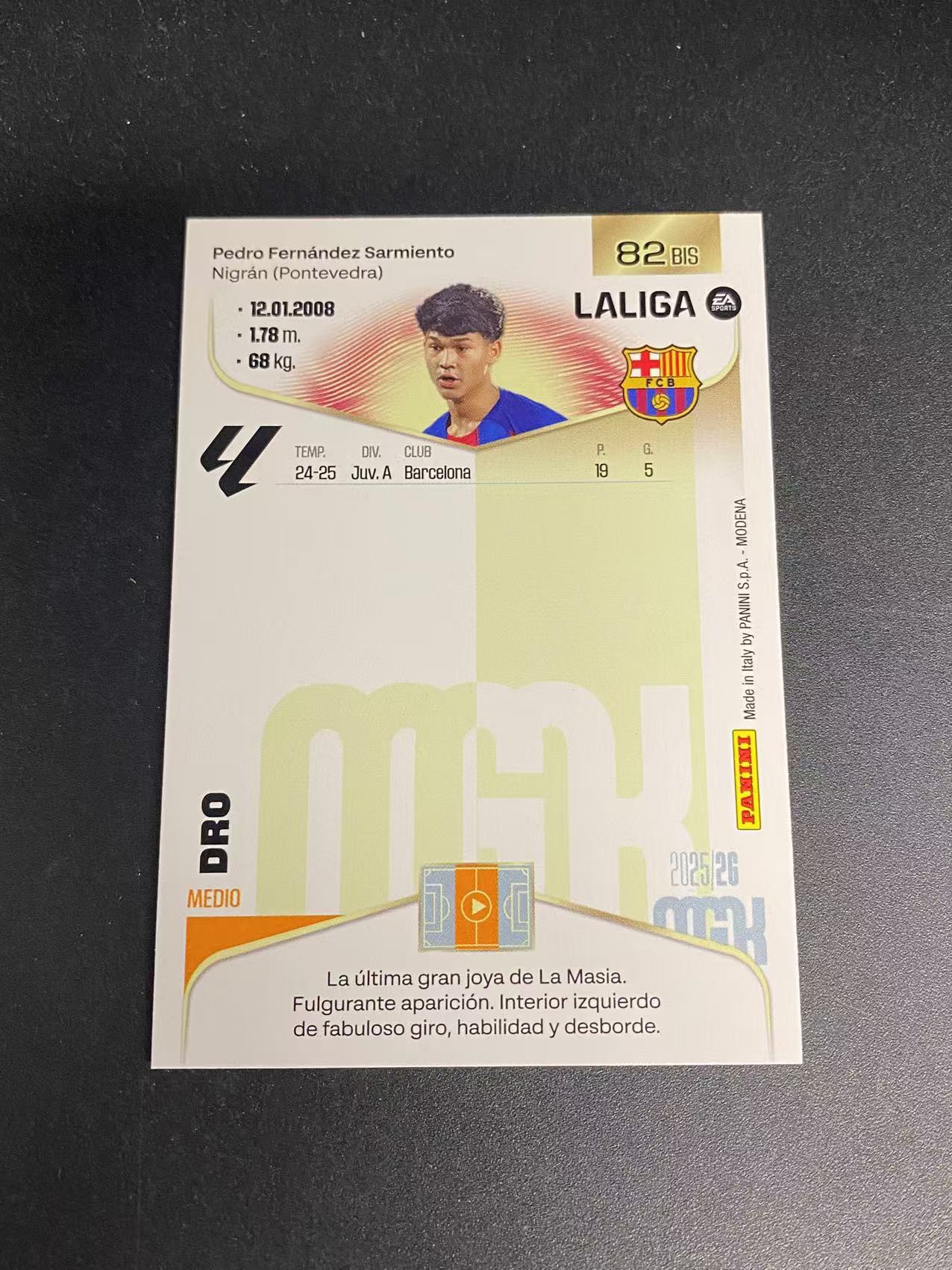 2025 【六六代卖】 Panini Dro RC 德罗 费尔南德斯 巴萨 大巴黎 新秀(烬01)