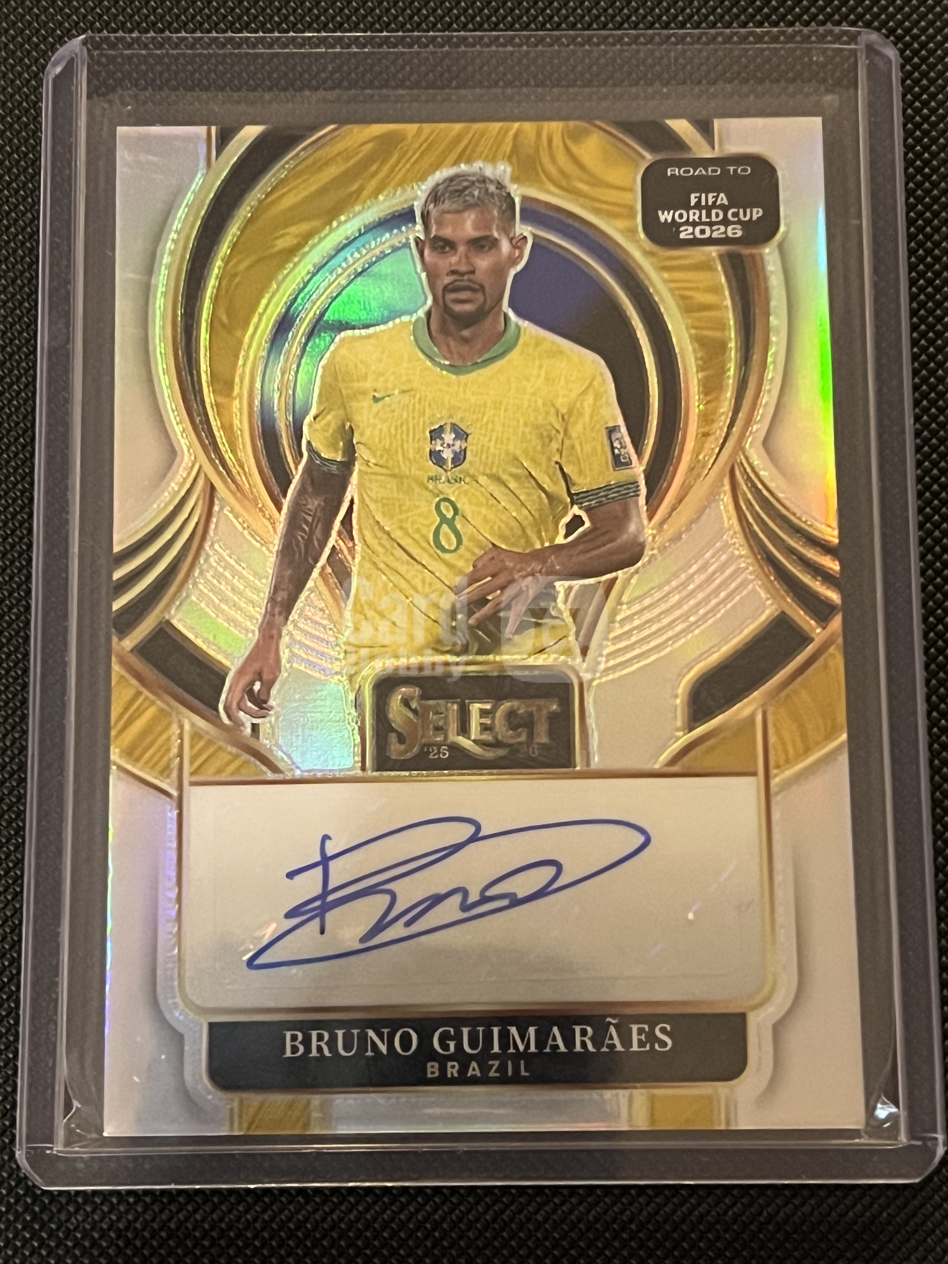 2025-26 Panini Select Bruno Guimaraes #SE-BG 巴西 阿森纳 布鲁诺·吉马良斯 银折 签字卡!!折射签字!!凑套必备!!
