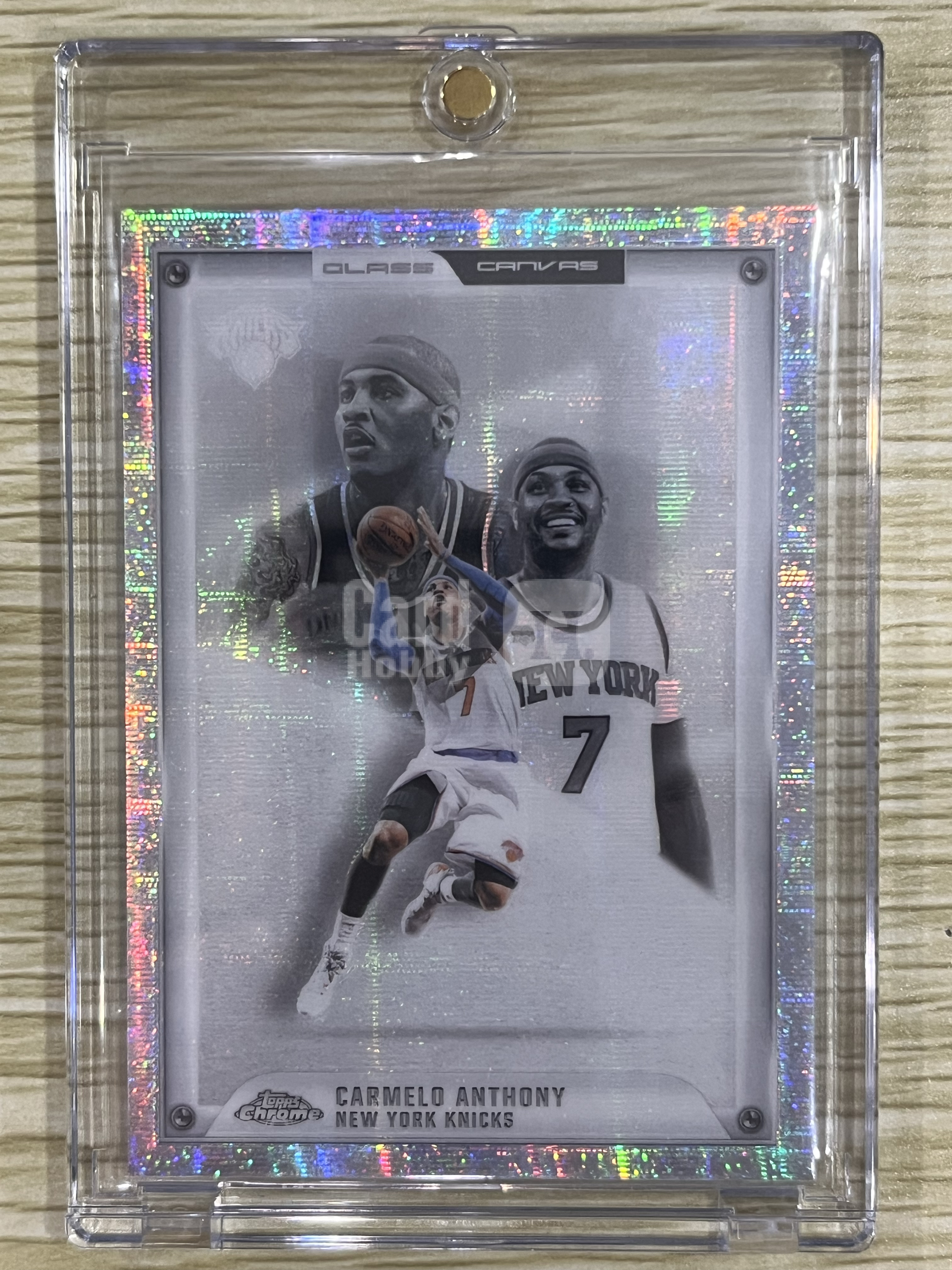 2026 Topps Chrome Carmelo Anthony 尼克斯 卡梅隆 安东尼 甜瓜 大比例 玻璃画布 ssp 送卡砖