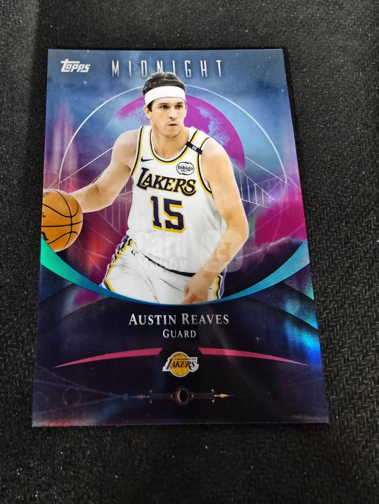 2025-26 Topps Mionight Austin Reaves 午夜 湖人 奥斯汀 里夫斯 折射 瑕疵如图