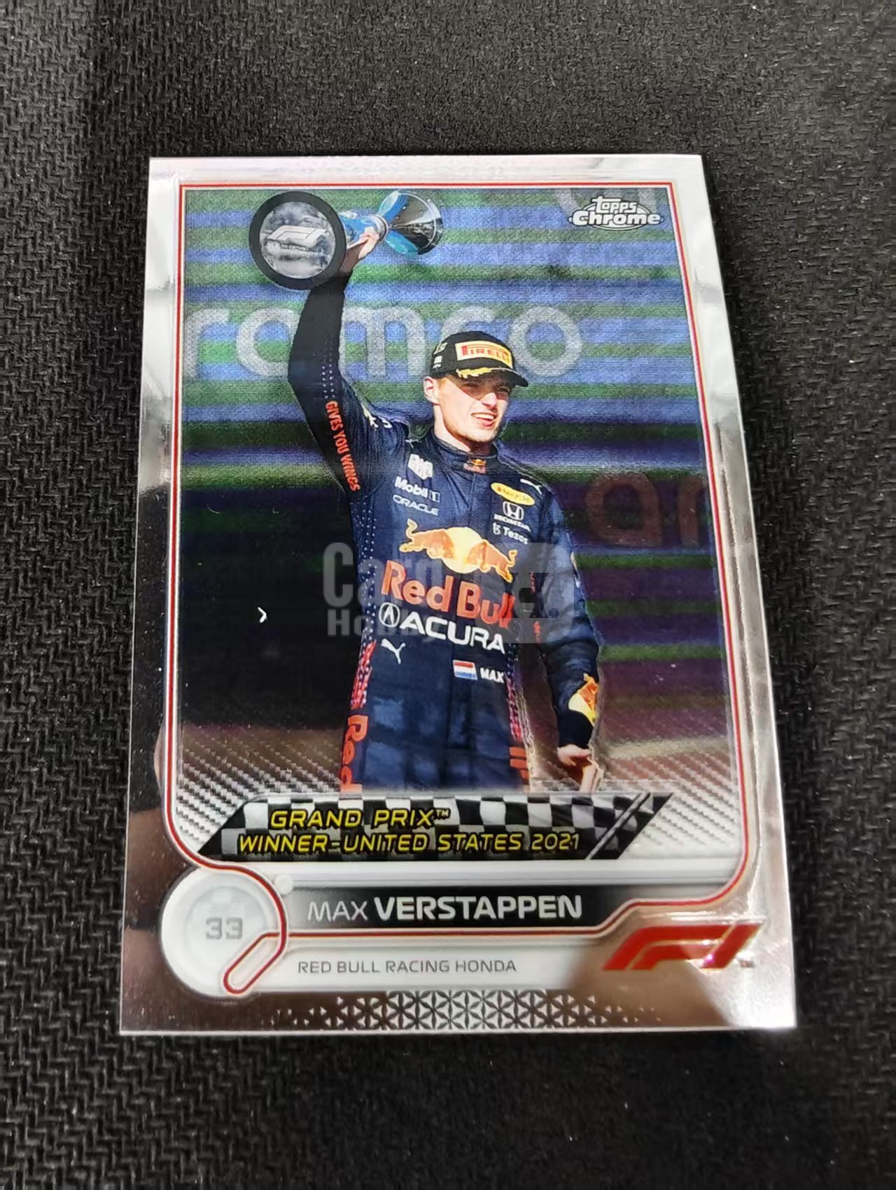 2022 Topps Chrome F1 Max Verstappen 维斯塔潘 红牛 划痕 边角瑕疵 #167