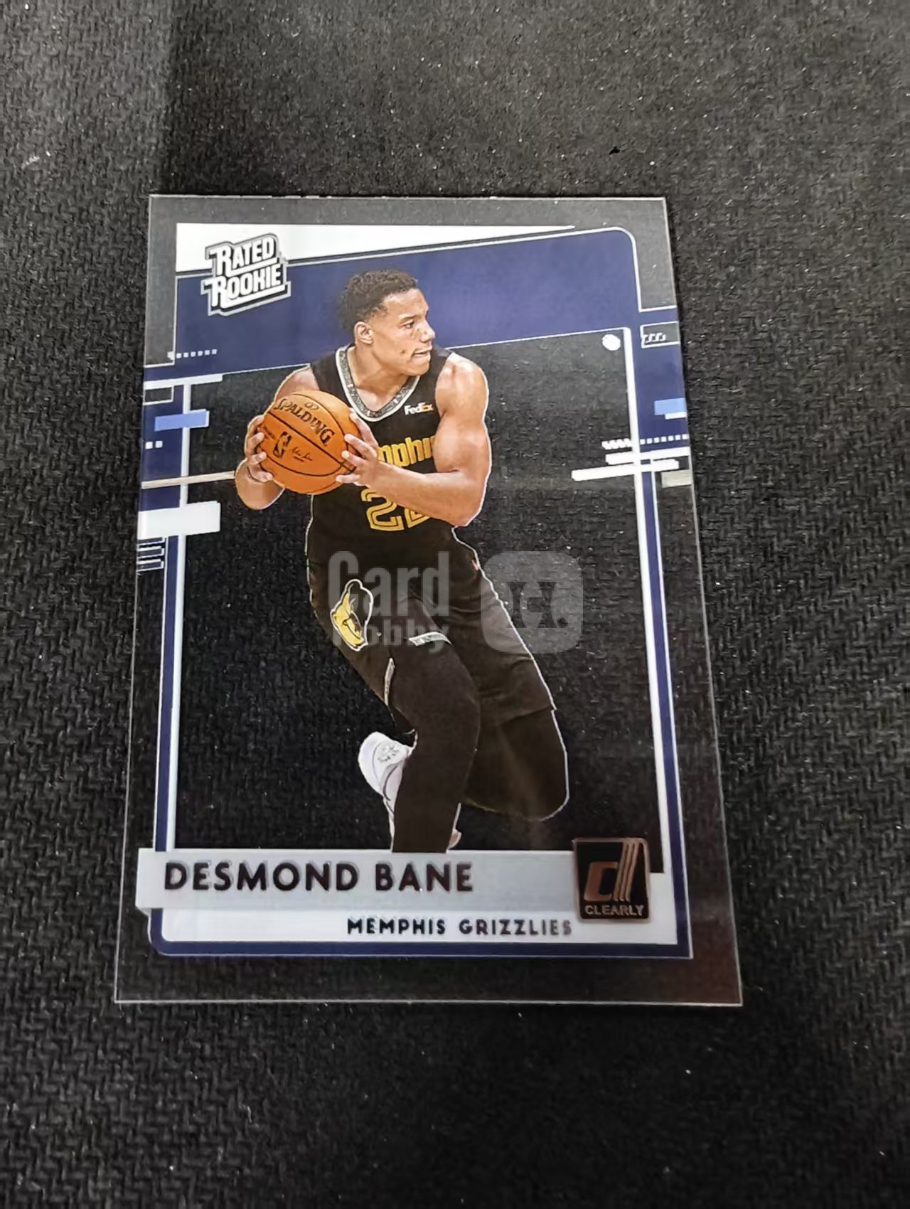 2020-21 Panini Clearly Donruss Desmond Bane 贝恩 肉装库里 rc新秀 灰熊 杜蕾斯 胶片 划痕 边角瑕疵 #76