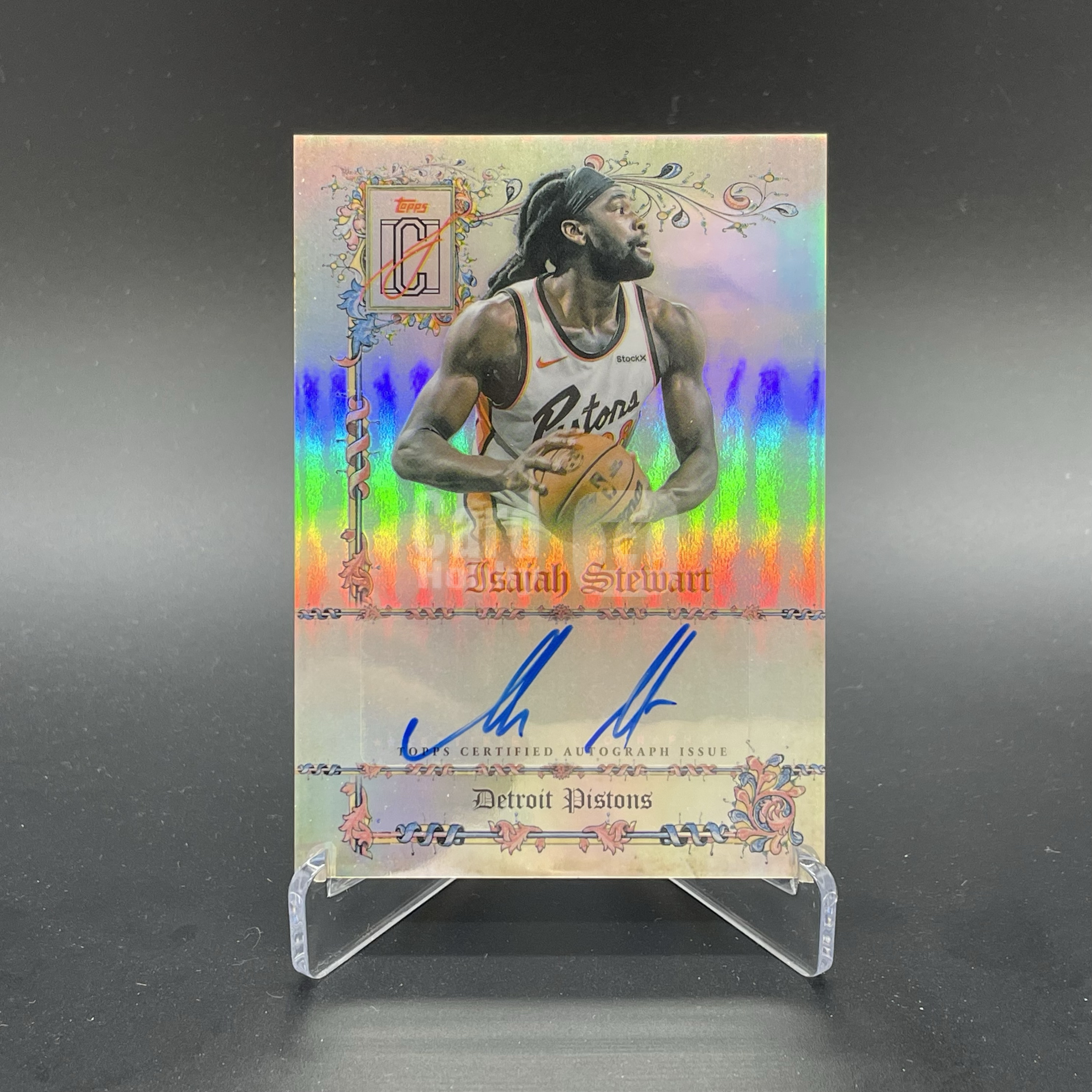 2026 Topps Signature Class Isaiah Stewart 【无界代卖】活塞 以赛亚 斯图尔特 签字 银折 坎宁安队友 品墨如图 不累计 JJ