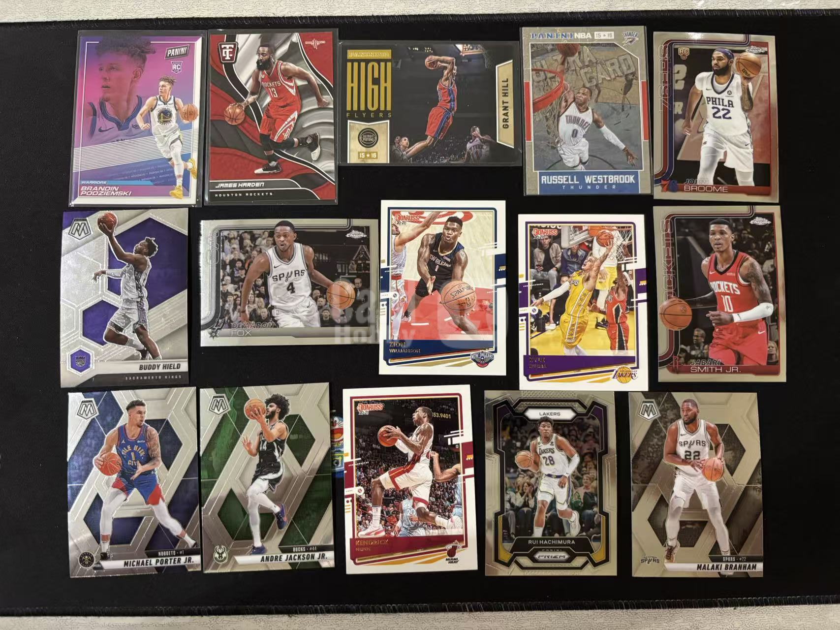 【星辰】PANINI 多年份 RC 新秀 特卡 波切姆斯基 卫生巾 哈登 希尔 威少 布鲁默 福克斯 锡安 威廉森 JR 史密斯 小波特 等 LOT