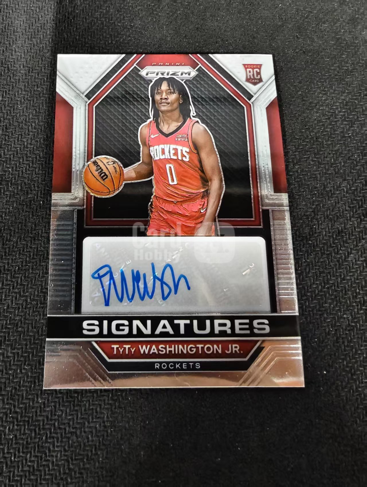 2022-23 Panini Prizm TyTy Washington Jr 火箭 小泰泰 华盛顿 新秀 RC 签字 瑕疵如图