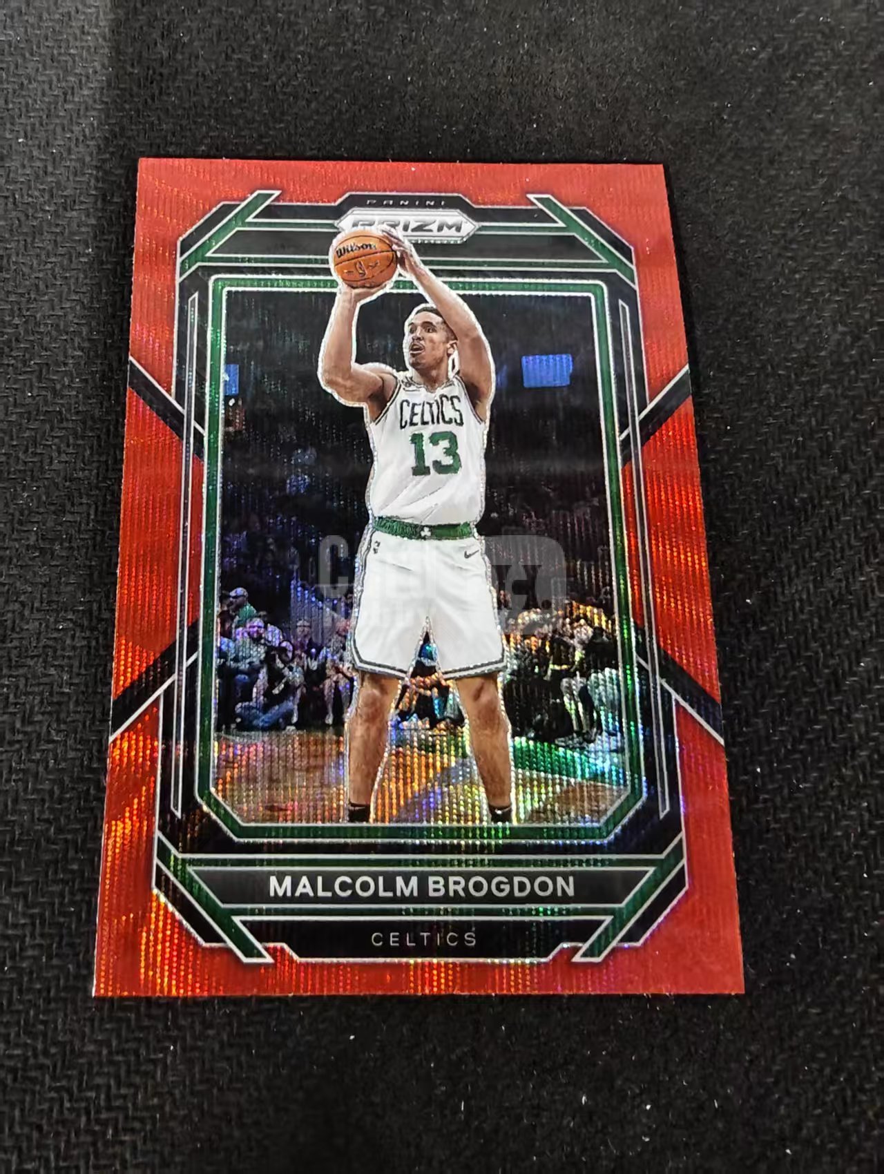 2022-23 Panini Prizm Malcolm Brogdon 马尔科姆 布罗格登 凯尔特人 红波纹 PZ 划痕 边角瑕疵 #6