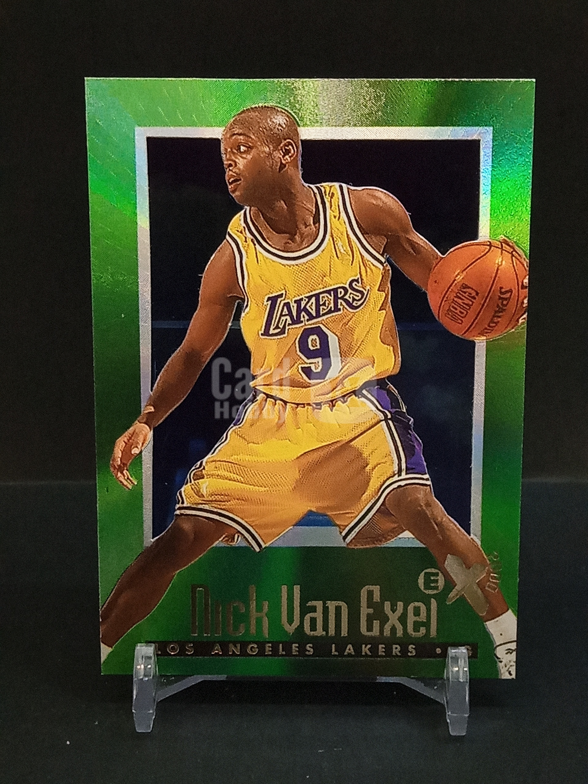 【DC拍卖】9.29小科比(微瑕)`1996-97 Skybox E-X2000 #33 Nick Van Exel 尼克范埃克塞尔 洛杉矶湖人 绿渐变胶片折射老球星卡`