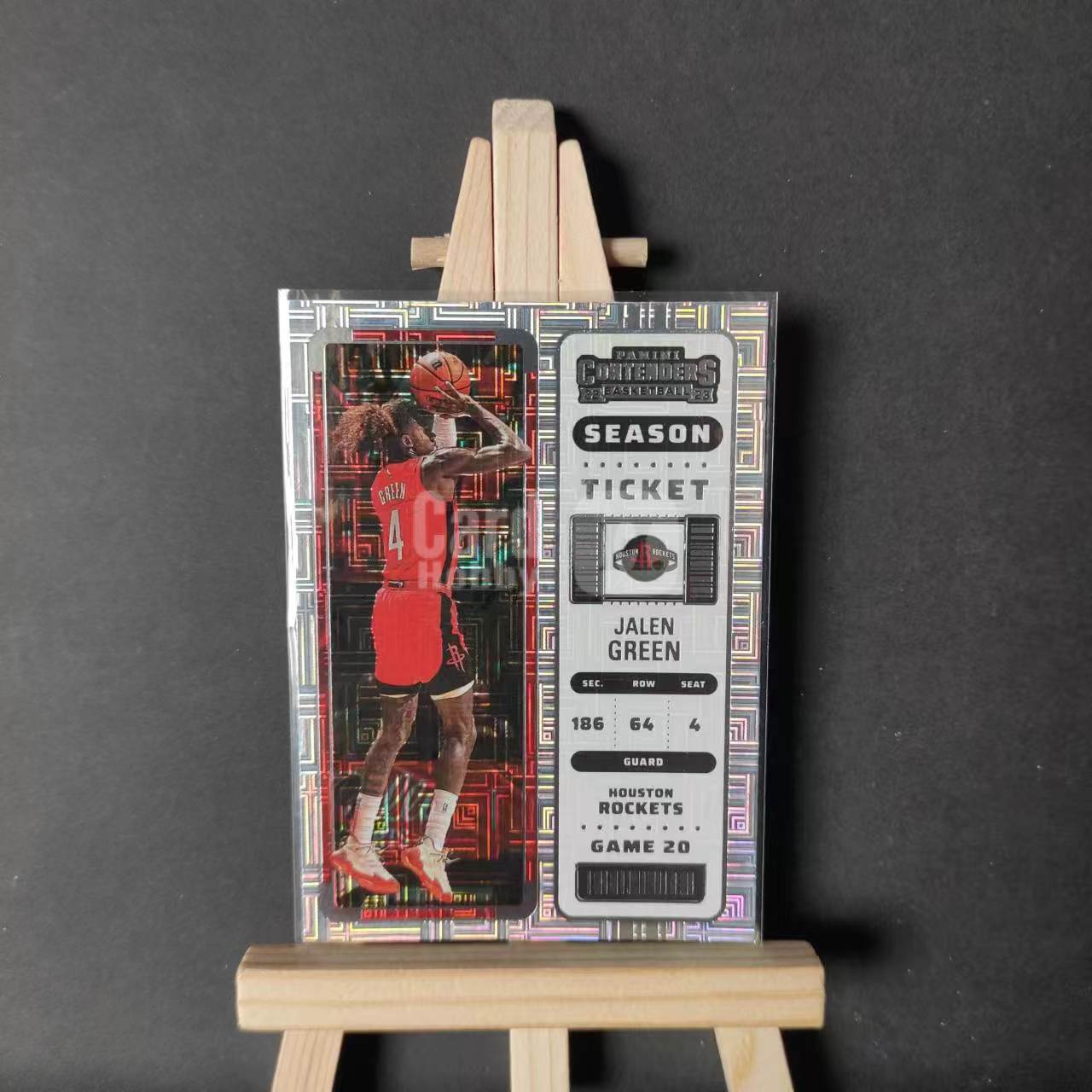 2022-23 Panini Contenders Jalen Green B类【进击卡社】球票 银mojo 迷宫 折射 火箭 杰伦 格林 专收必备