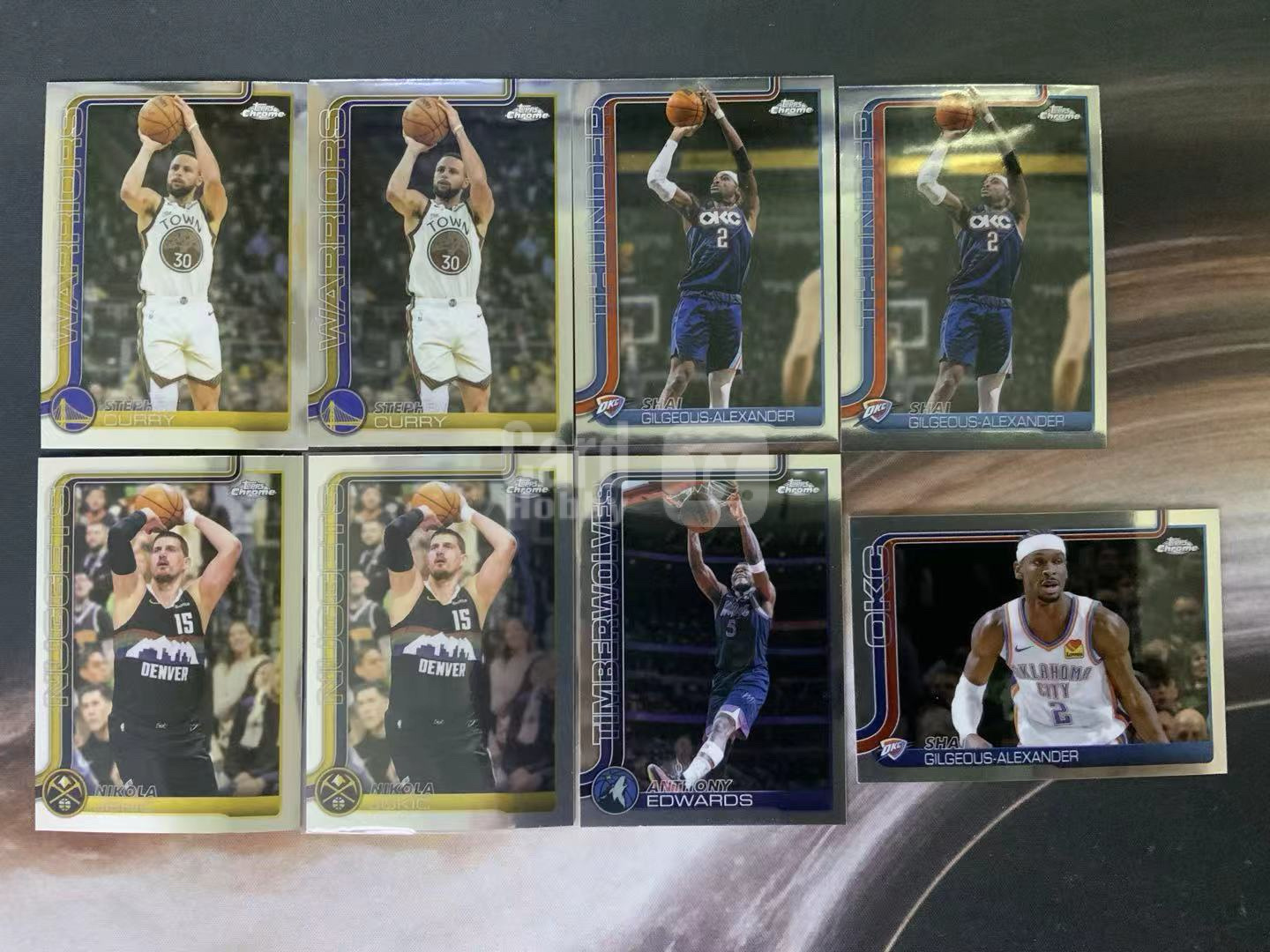 2025-26 Topps Chrome Stephen Curry tc update 斯蒂芬 库里 爱德华兹 亚历山大 base 卡品如图 可乐