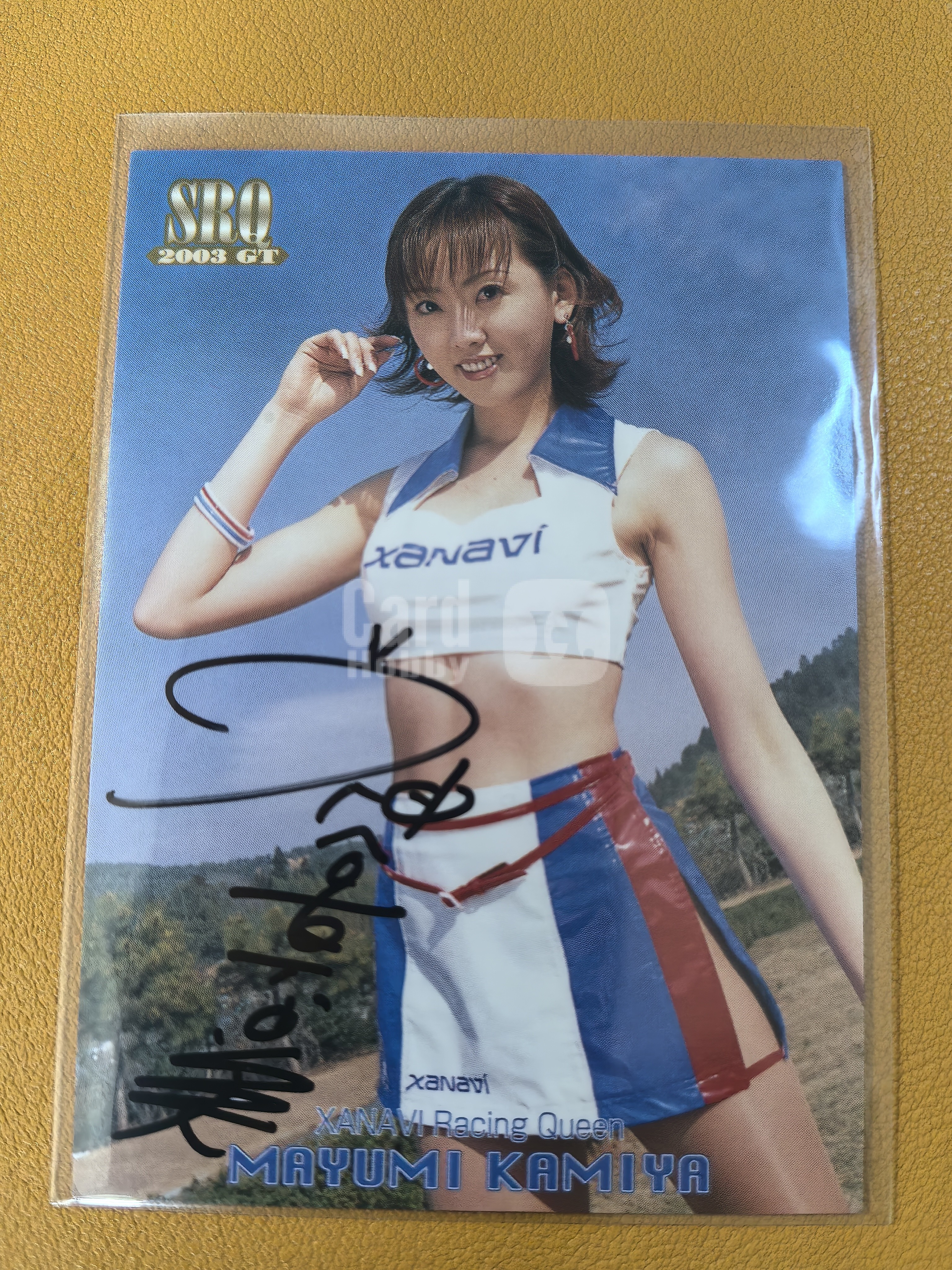 SRQ日本赛车女王【日本直购】神谷真由美 卡签完美签字 实卡超好看绝版稀有美女车模特妹卡