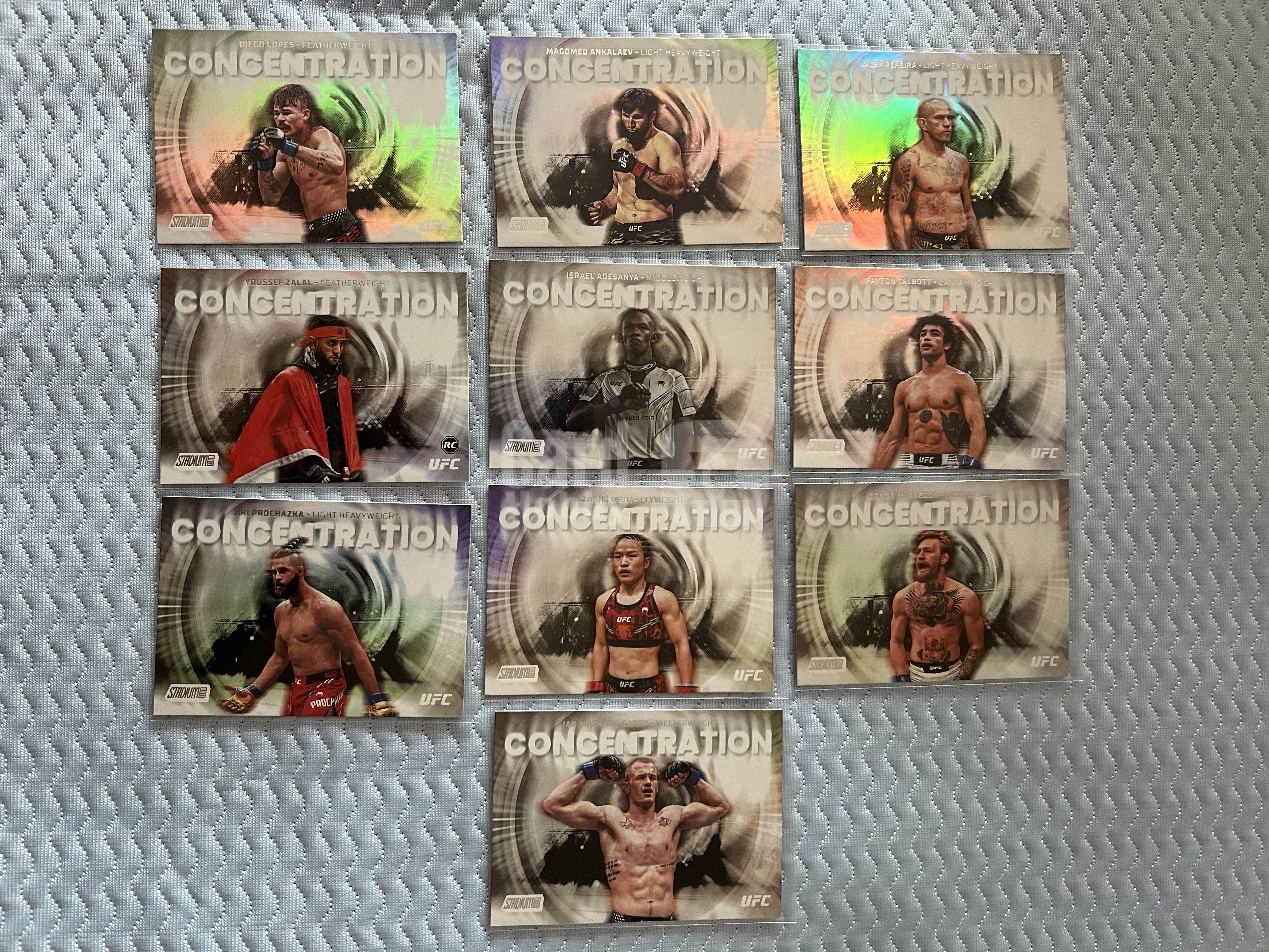 2026 Topps 竞技场 多人 10张 CONCENTRATION 折射 特卡 打包!!张伟丽 嘴炮 佩雷拉 黑龙等!!按需购买!!凑套必备!!