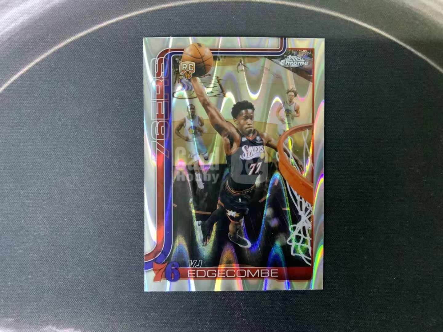 2025-26 Topps Chrome Valdez VJ Edgecombe Jr RC tc update 76人 vj 埃奇库姆 新秀 熔岩折 卡品如图 可乐