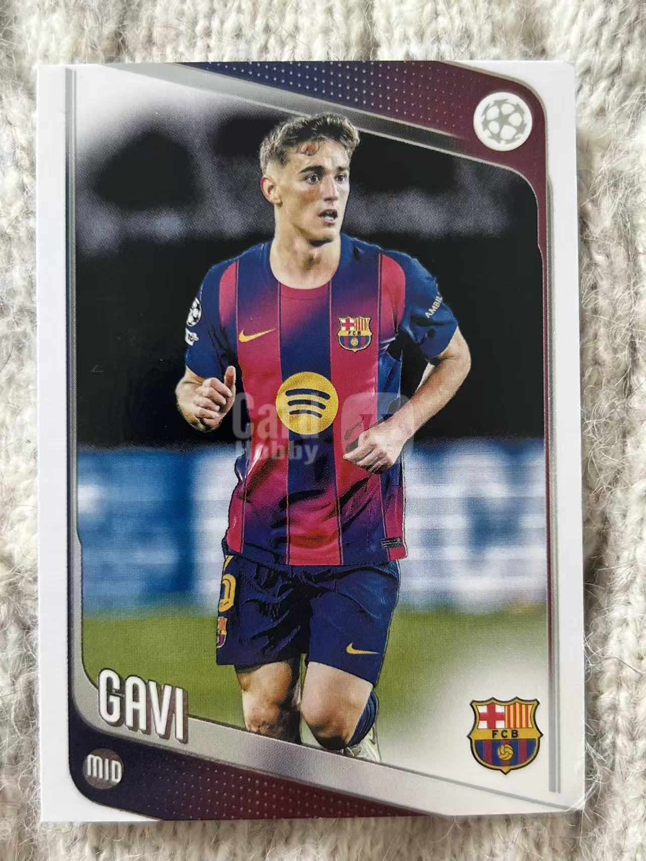 2024 Topps UEFA Champions League Gavi 欧冠 - 加维 - 巴萨西班牙中场,金童奖得主,拼抢积极跑动勤勉,中场活力小将,赛场斗志拉满,凑套必备