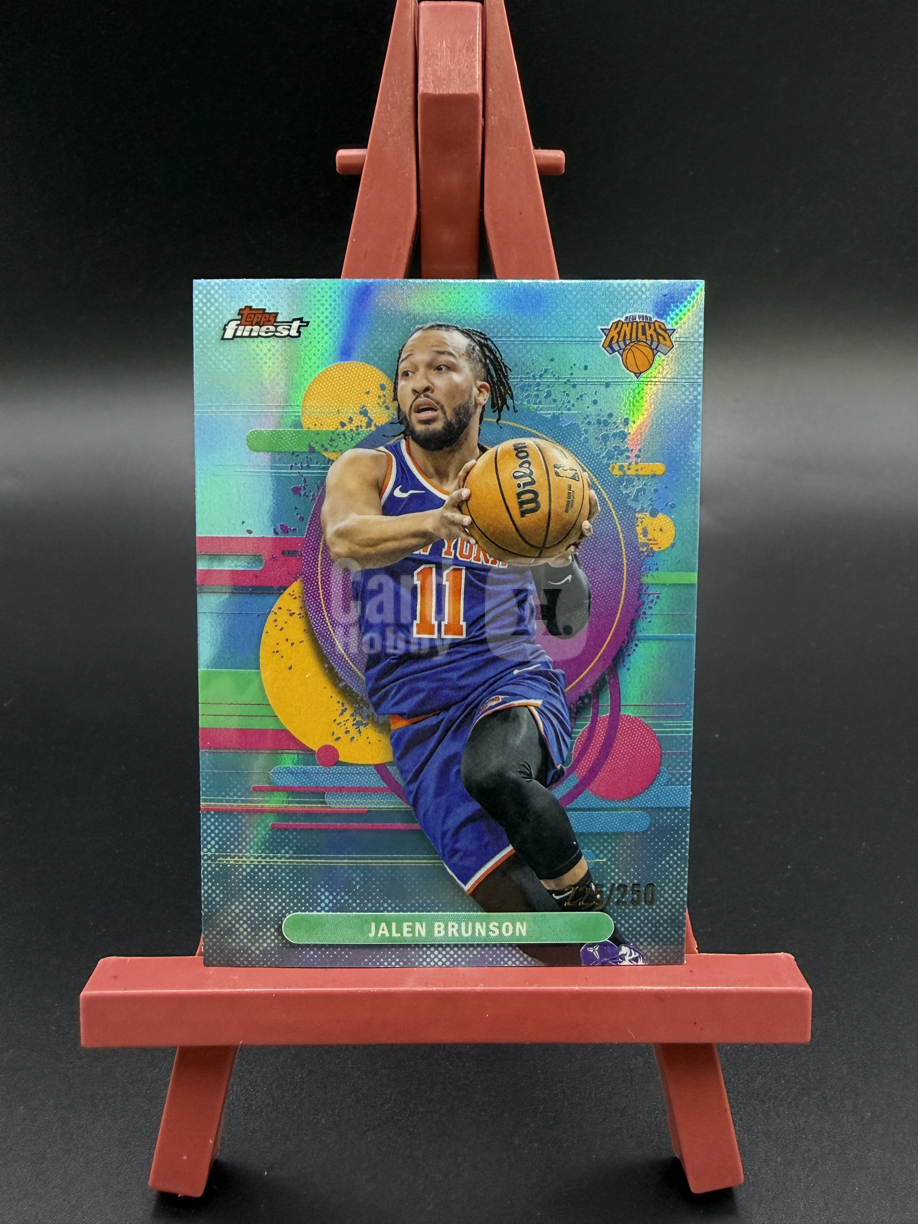 【西子拍卖】2026 Topps Finest Jaylen Brunson 杰伦 布伦森 大头 蓝折 天蓝折 折射 225/250编 二级 尼克斯 卡品如图 XZ86