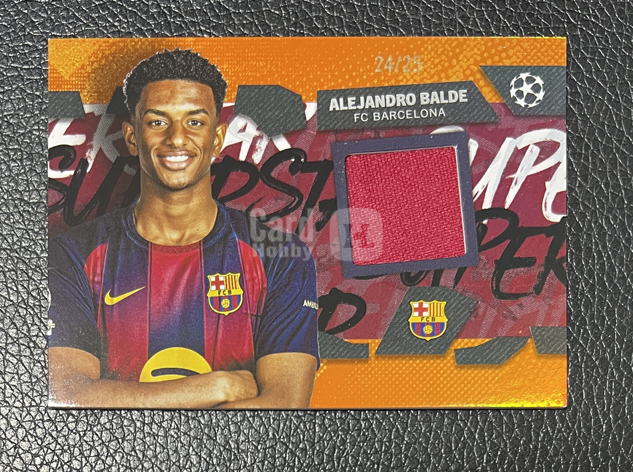 2026 Topps Topps Alejandro Balde UCC 巴萨 巴塞罗那 西班牙 巴尔德 25编 小窗物料 亲穿球衣切割 橙折 卡品如图