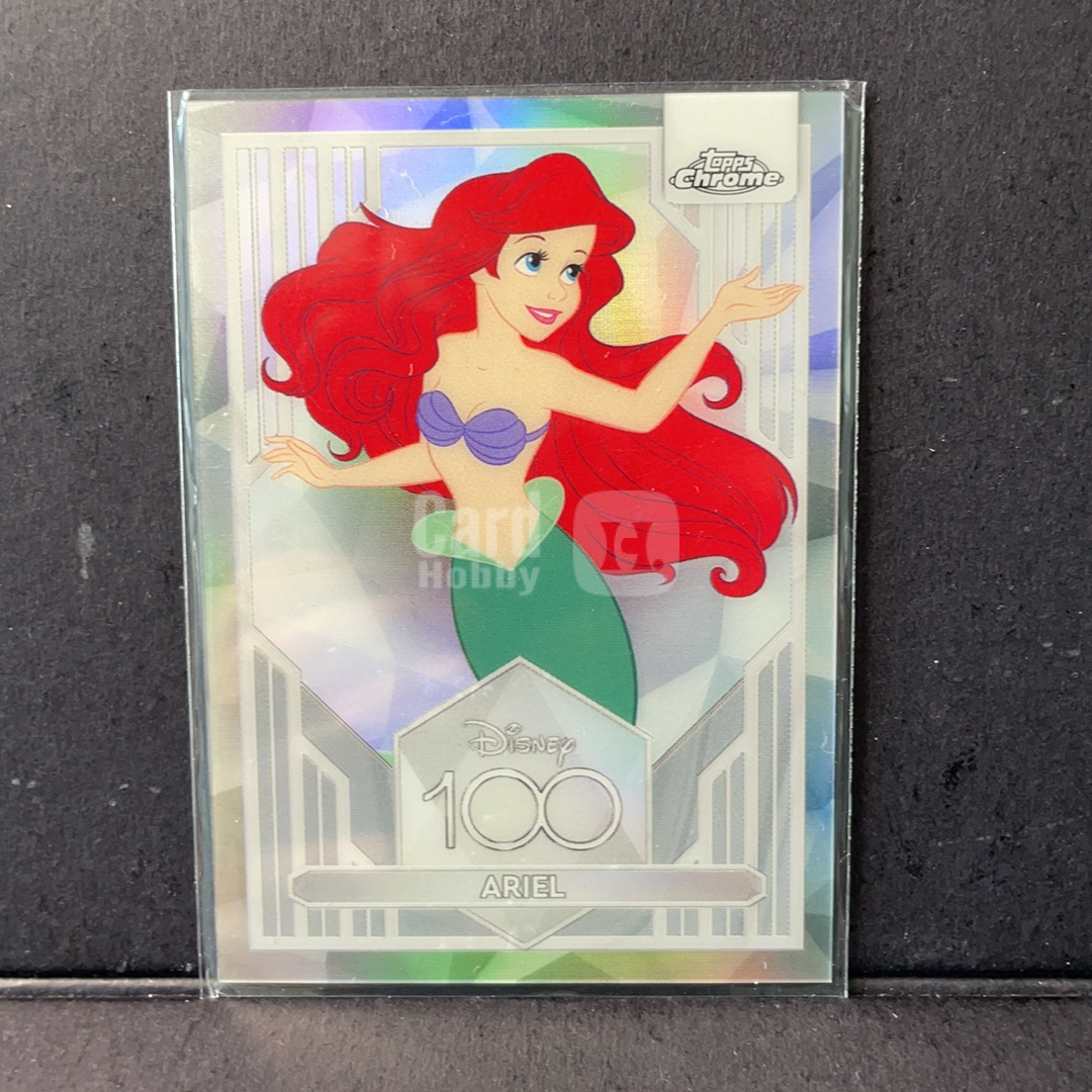 2023 Topps Disney 迪士尼100周年 爱丽儿公主 小美人鱼 base银折射 序号19 2023 Topps Chrome Disney 迪士尼100周年 迪士尼元年系列