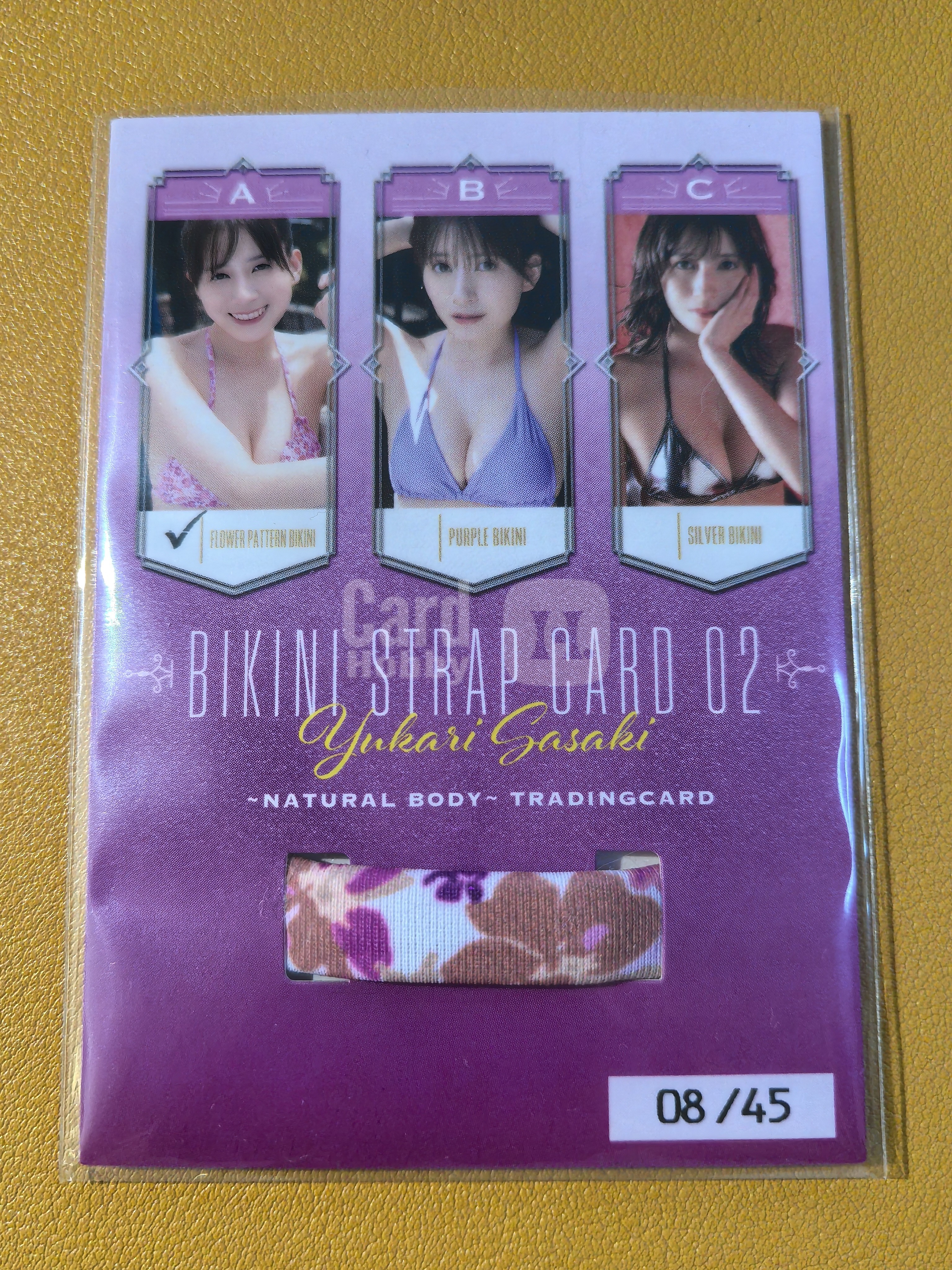 Woohoo偶像女星艺人【日本直购】佐佐木优佳里 45编肩带物料卡-A 超好看绝版稀有写真偶像明星美女车模特妹卡