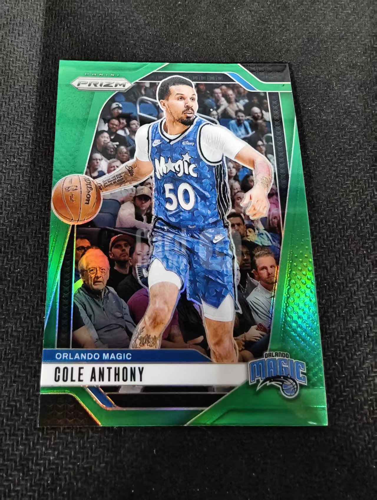 2024-25 Panini Prizm Cole Anthony 科尔安东尼 魔术 绿折 PZ 划痕 边角瑕疵 #73