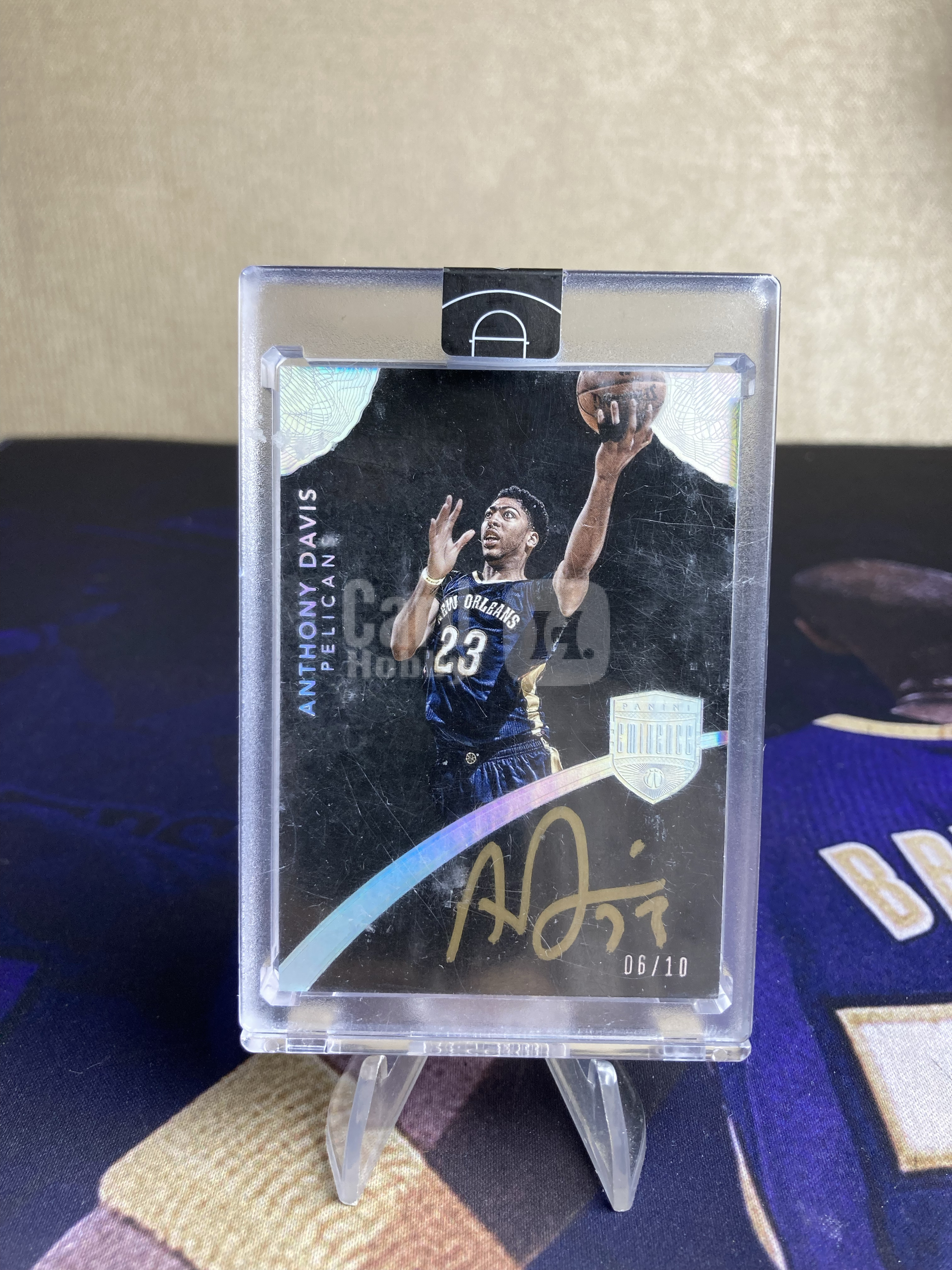 2014-15 Panini Eminence Anthony Davis 【星卡优转】大真金系列 鹈鹕 浓眉 安东尼 戴维斯 06/10编 签字 卡签 金笔签 原封砖 专收必备 微瑕如图 杀菌