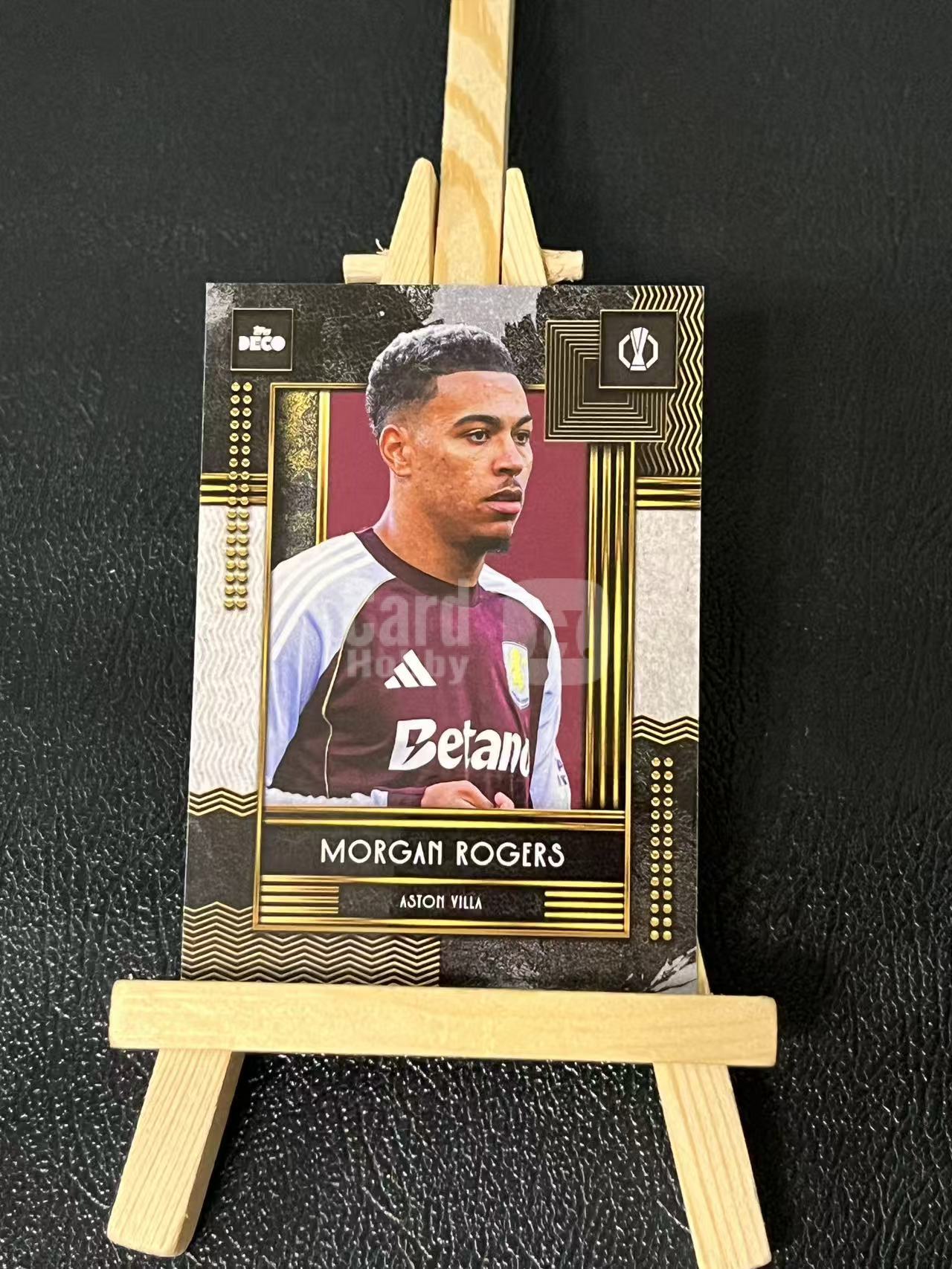 2025 Topps UEFA morgan rogers 摩根 罗杰斯 阿斯顿维拉 欧冠 deco 实卡精美 卡品如图 LA-3