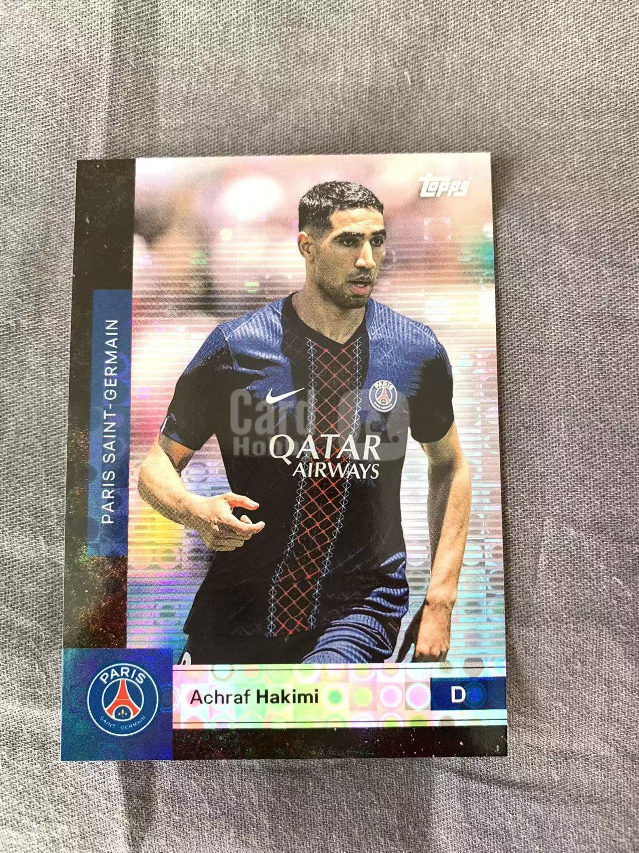 2022 Topps 巴黎队盒 Achraf Hakimi 阿什拉夫 哈基米 巴黎圣日尔曼 立体 泡泡折射 实卡美丽 收藏凑套 万物
