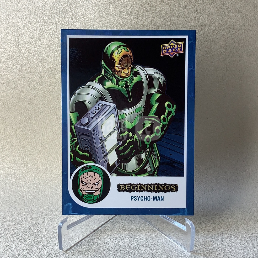 【弈卡代拍】2023 Marvel Upper Deck 漫威 Beginnings 开端2 19/99编 Psycho‑Man 心灵人 蓝碎冰折 折射 品相如图 凑套必备 赵总