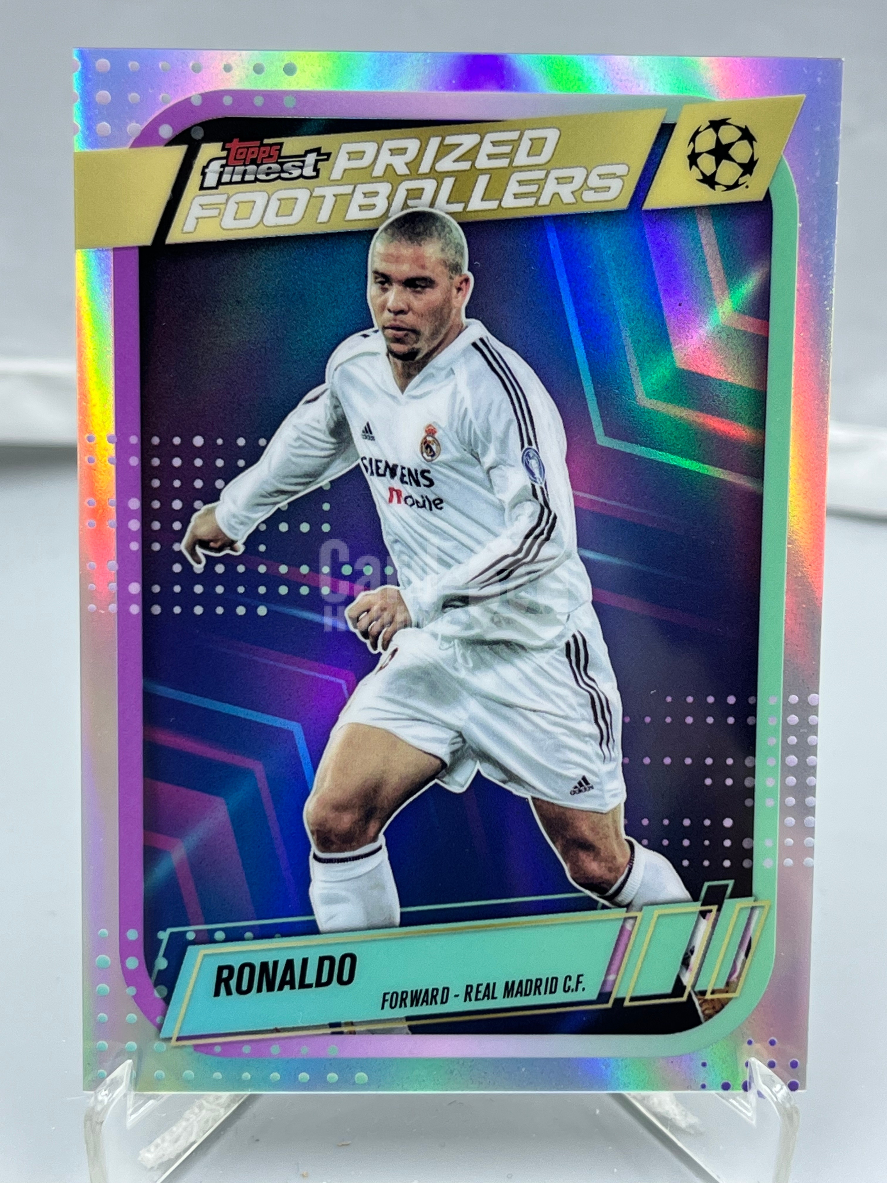 2026 Topps Finest Ronaldo 欧冠欧战 罗纳尔多 大罗 皇马 典范球员 特卡 银折 折射 皇家马德里【暴富 LK张】ta964