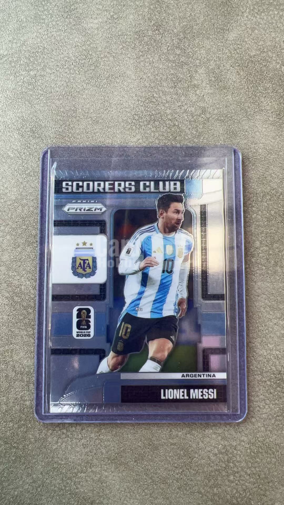 8098【330球星卡实体店代卖】2026 帕尼尼 PRIZM WORLD CUP 世界杯 Lionel Messi 梅西 球王 阿根廷 得分俱乐部 base 仅顺丰寄付 (UK23)