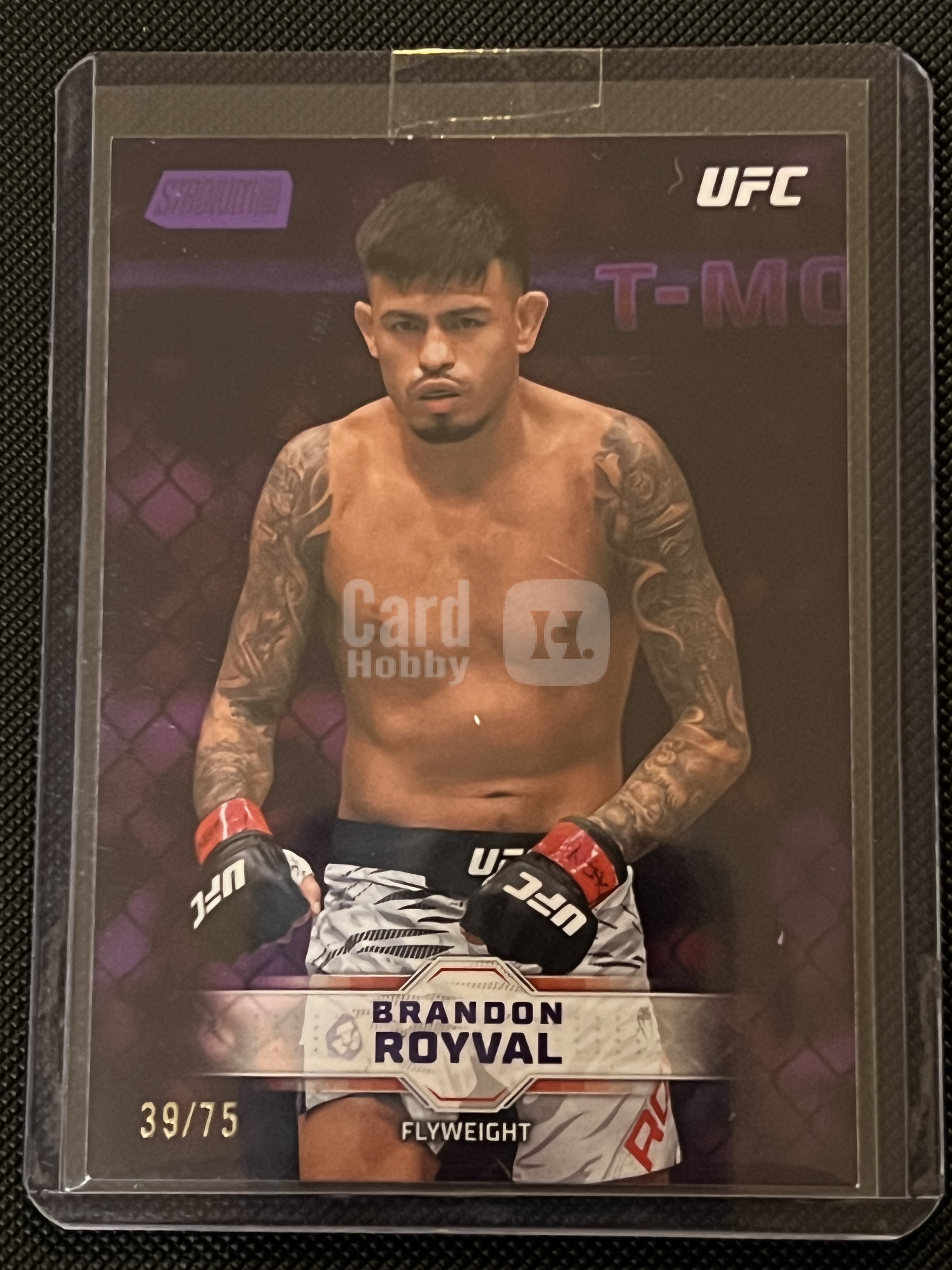 2026 Topps Stadium Club Brandon Royval #91 UFC 布兰登·罗伊瓦尔 75编 紫平行 折射卡 经典战斗选图 凑套必备!!