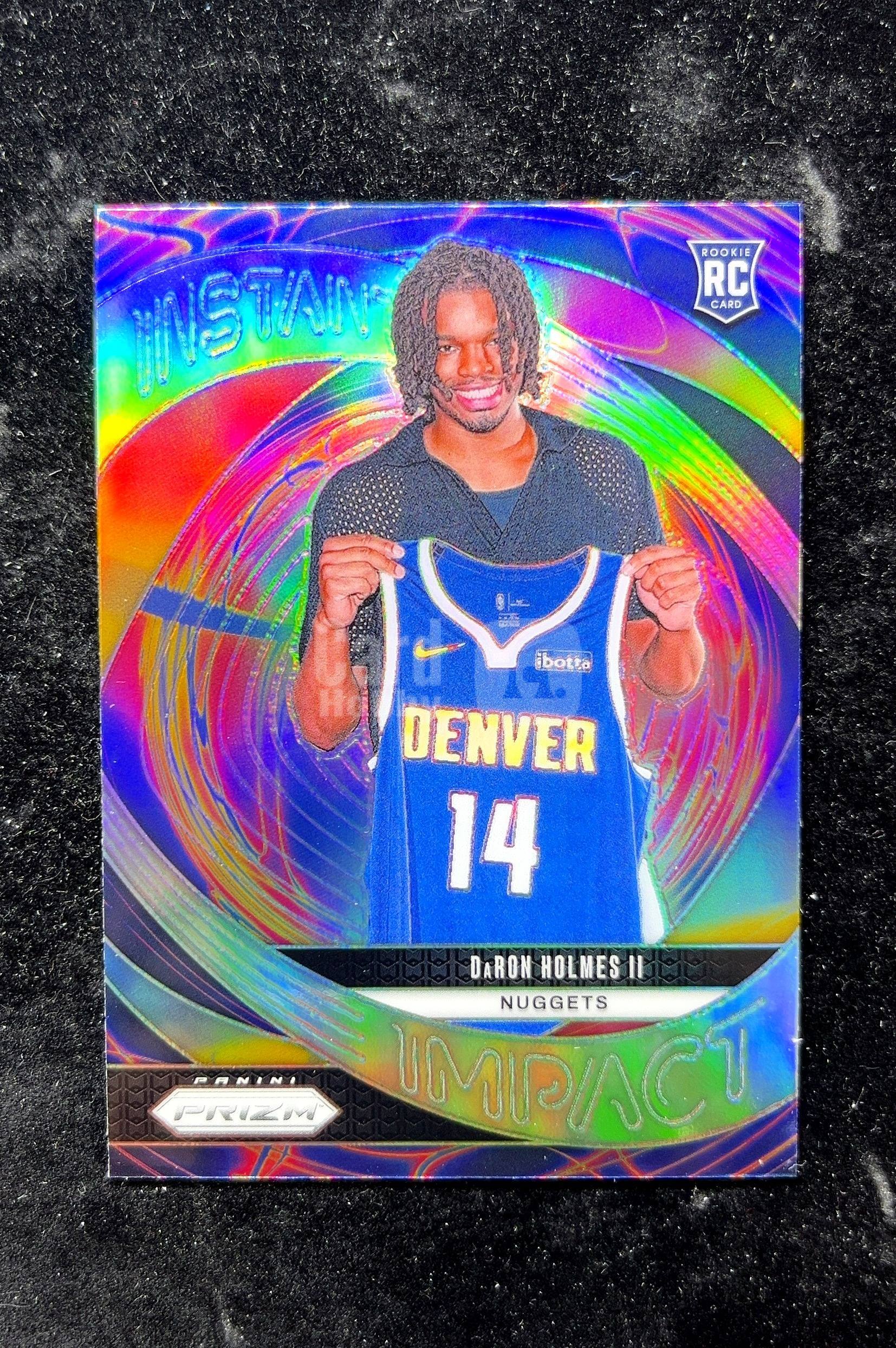 【小白1%代卖】2024 Panini Impact Prizm Daron Holmes II 达伦·霍尔姆斯二世 银折 银平行 折射 新秀 RC 卡品如图 高价值 #12 Denver 0702