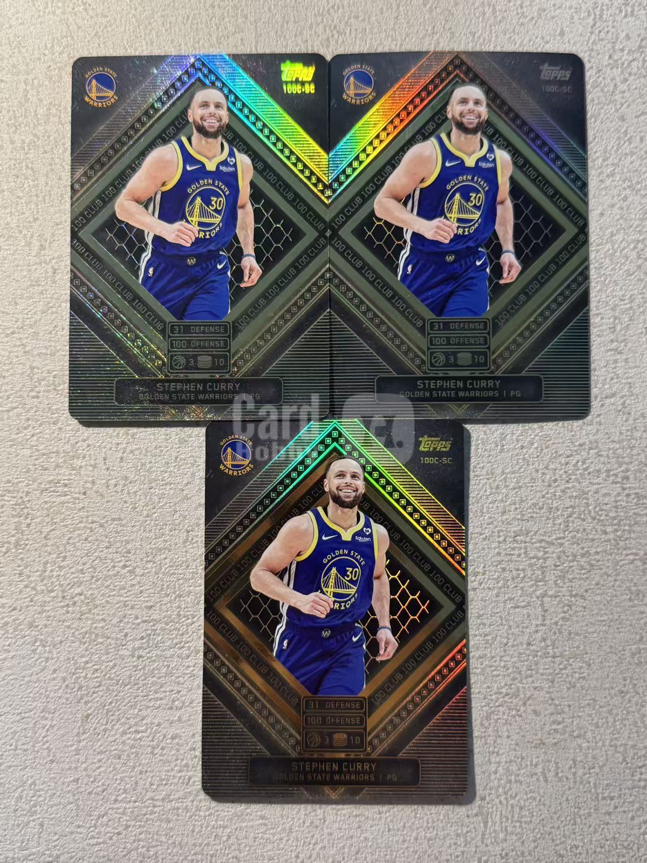 2025 Topps Match Attax Stephen Curry 游戏版 勇士 斯蒂芬 库里 特卡 sp 3张打包 经典选图 收藏必备