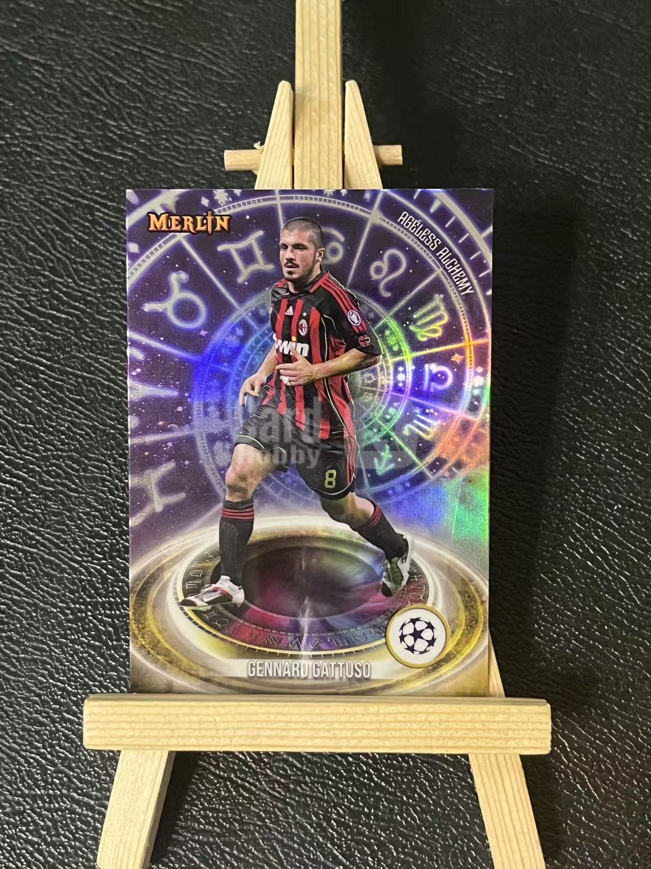 2024 Topps merlin Gennaro Gattuso 加图索 AC米兰 特卡 欧冠 梅林 银折 实卡精美 卡品如图 LZ5