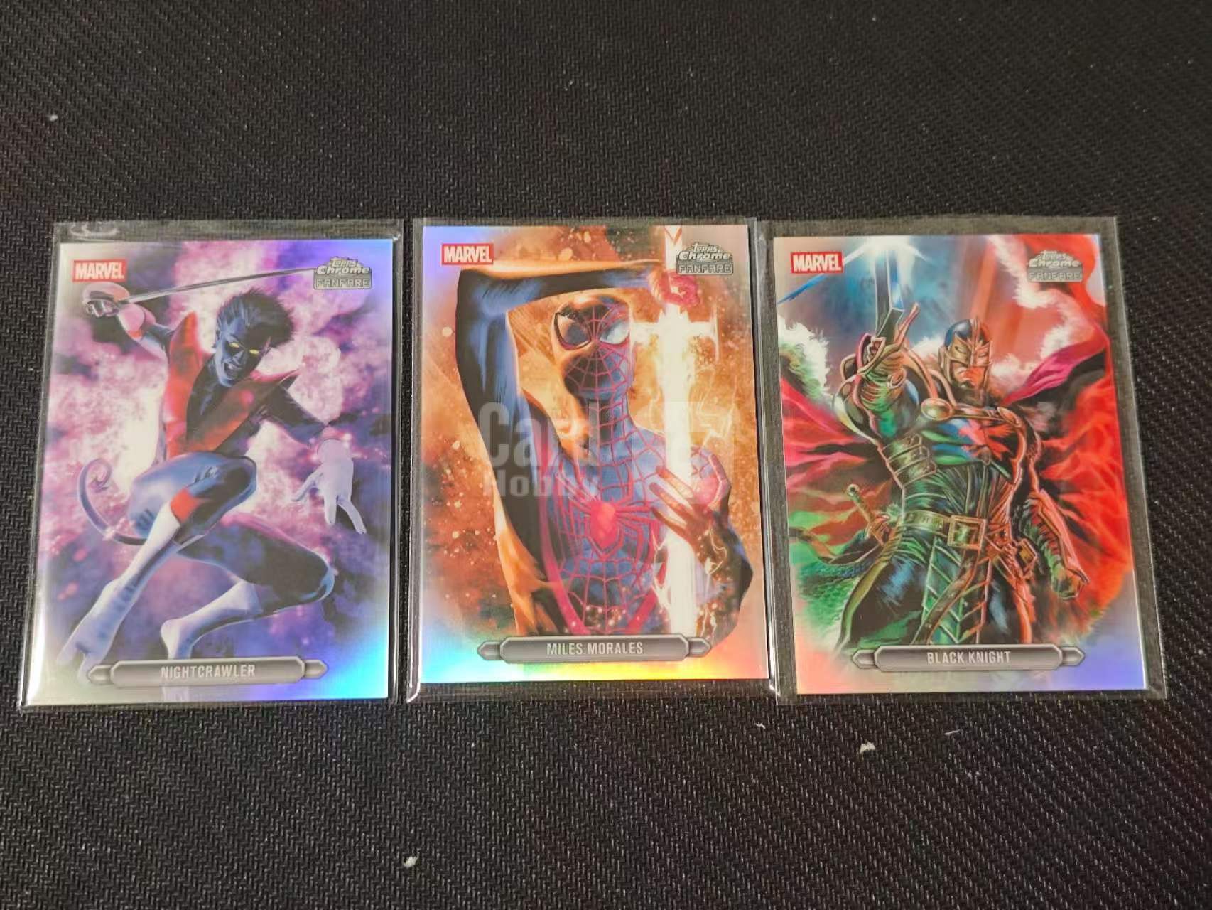 2026 Topps Chrome 漫威宇宙 Fanfare 【有品代卖】漫威 MARVEL 夜行侠 蜘蛛侠迈尔斯・莫拉莱斯 黑骑士 喝彩特卡 银折 SP 值得收藏 卡品如图/sushi