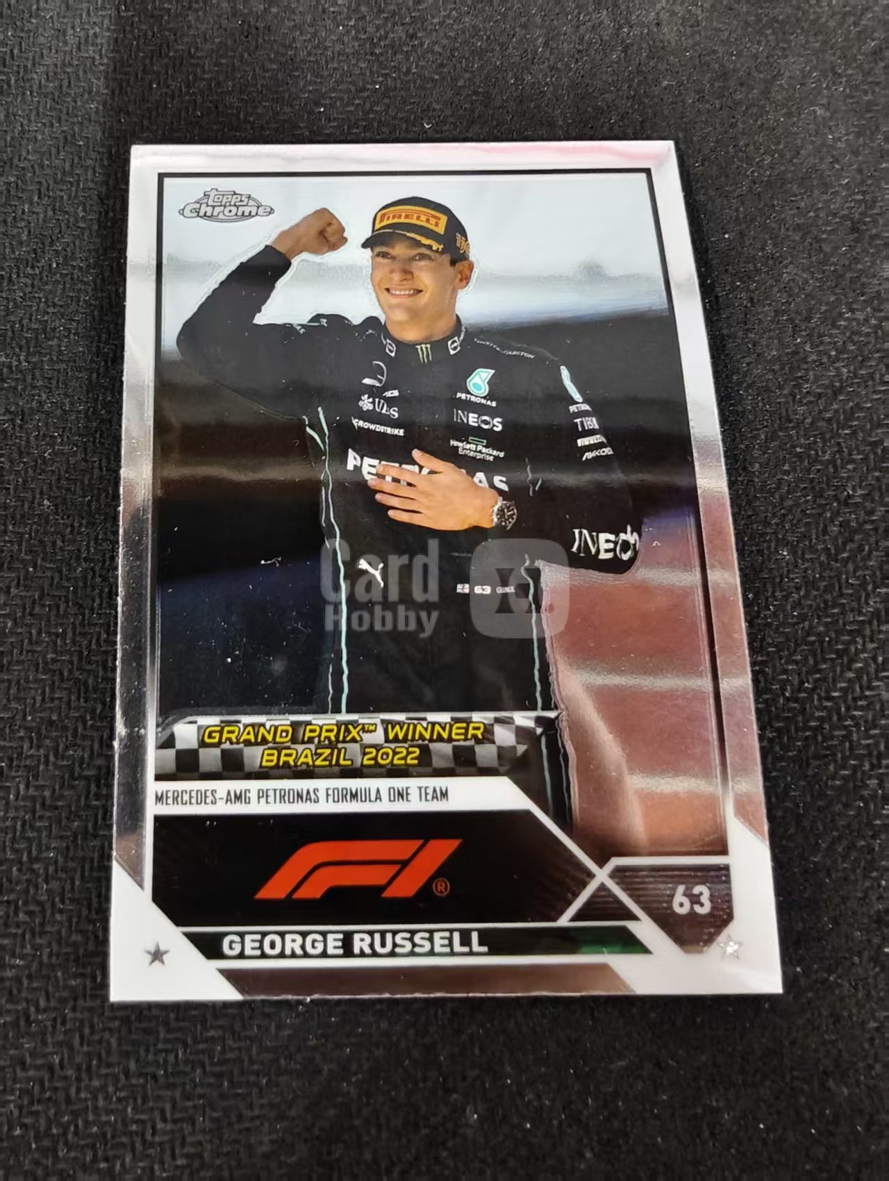 2023 Topps Chrome F1 George Russell 乔治 拉塞尔 梅赛德斯车队 划痕 边角瑕疵 #164