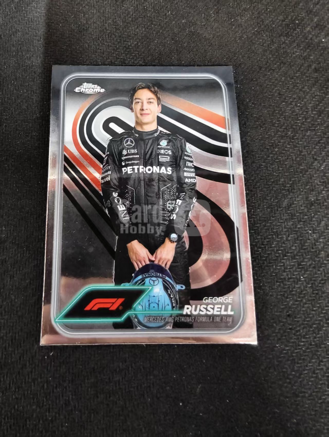2024 topps chrome f1 George Russell 乔治 拉塞尔 特卡 梅赛德斯奔驰 划痕 边角瑕疵 #5