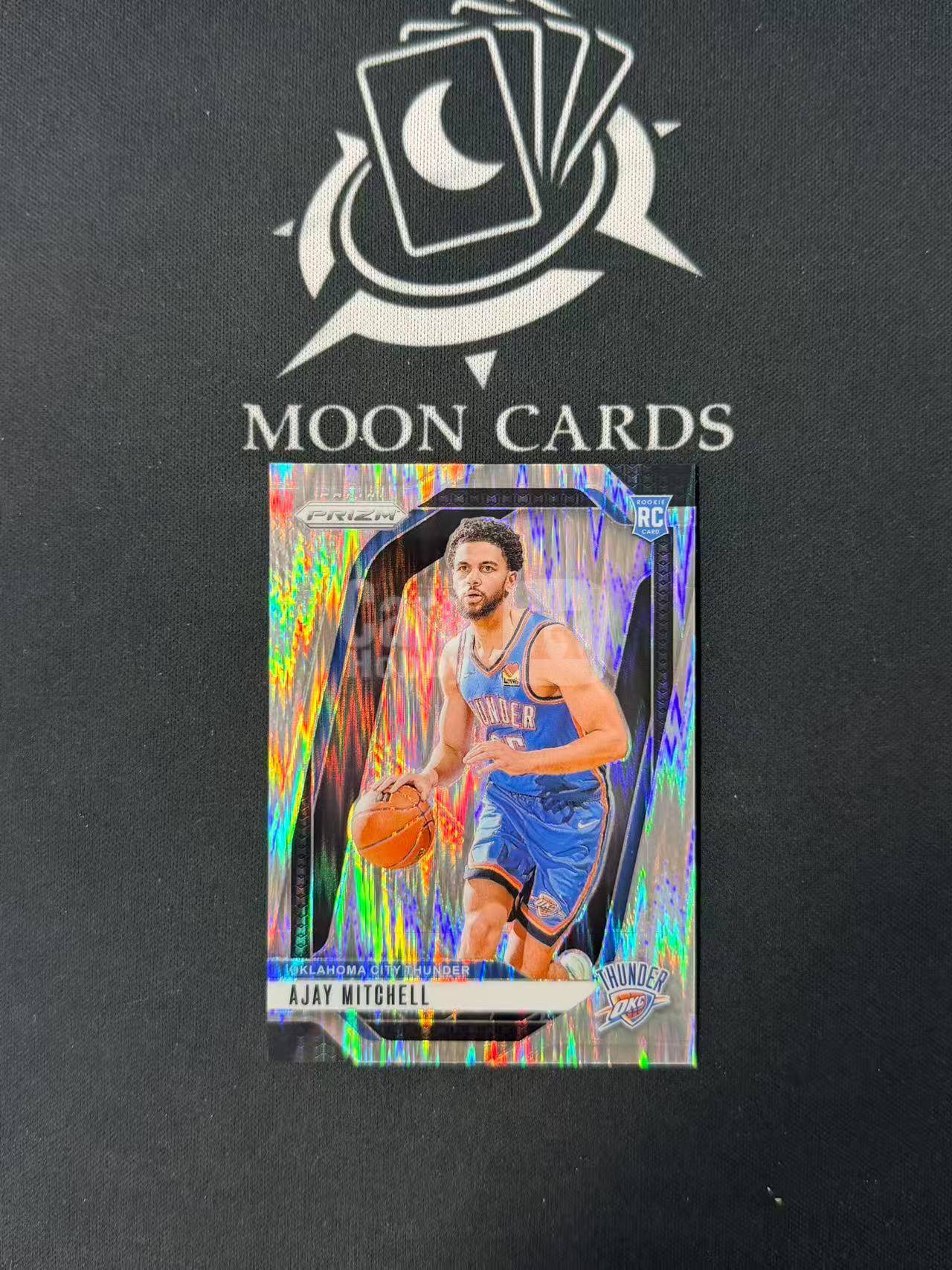 【梦卡拍卖】2024-25 Panini Prizm Ajay Mitchell 阿贾伊 米切尔 雷霆 新秀 rc /249编 瀑布折 #DD# A99